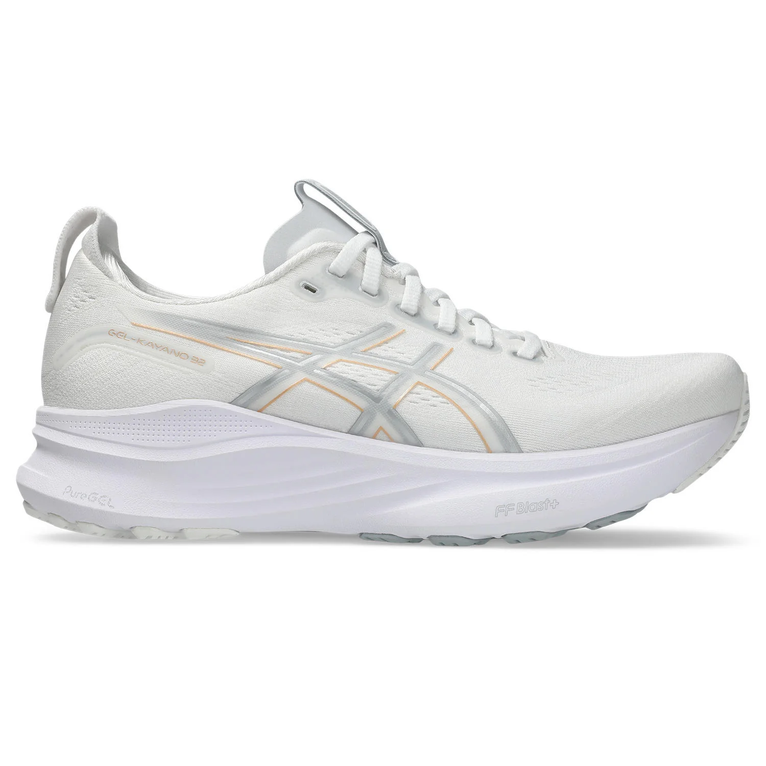 Asics Gel-Kayano 32 Women's Running Shoes - White/Champagne
