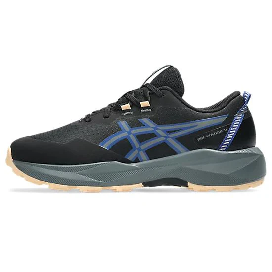 Asics Pre Venture 11 GS Youth Trail Running Shoes - Black/Asics Blue - Image 3