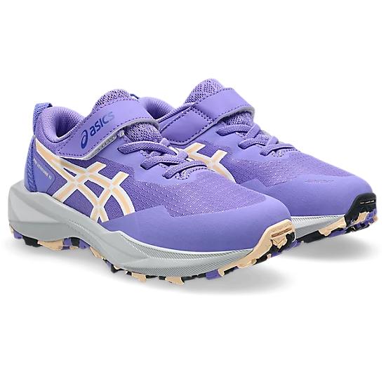 Asics Pre Venture 11 PS Youth Trail Running Shoes - Amethyst/Apricot - Image 2
