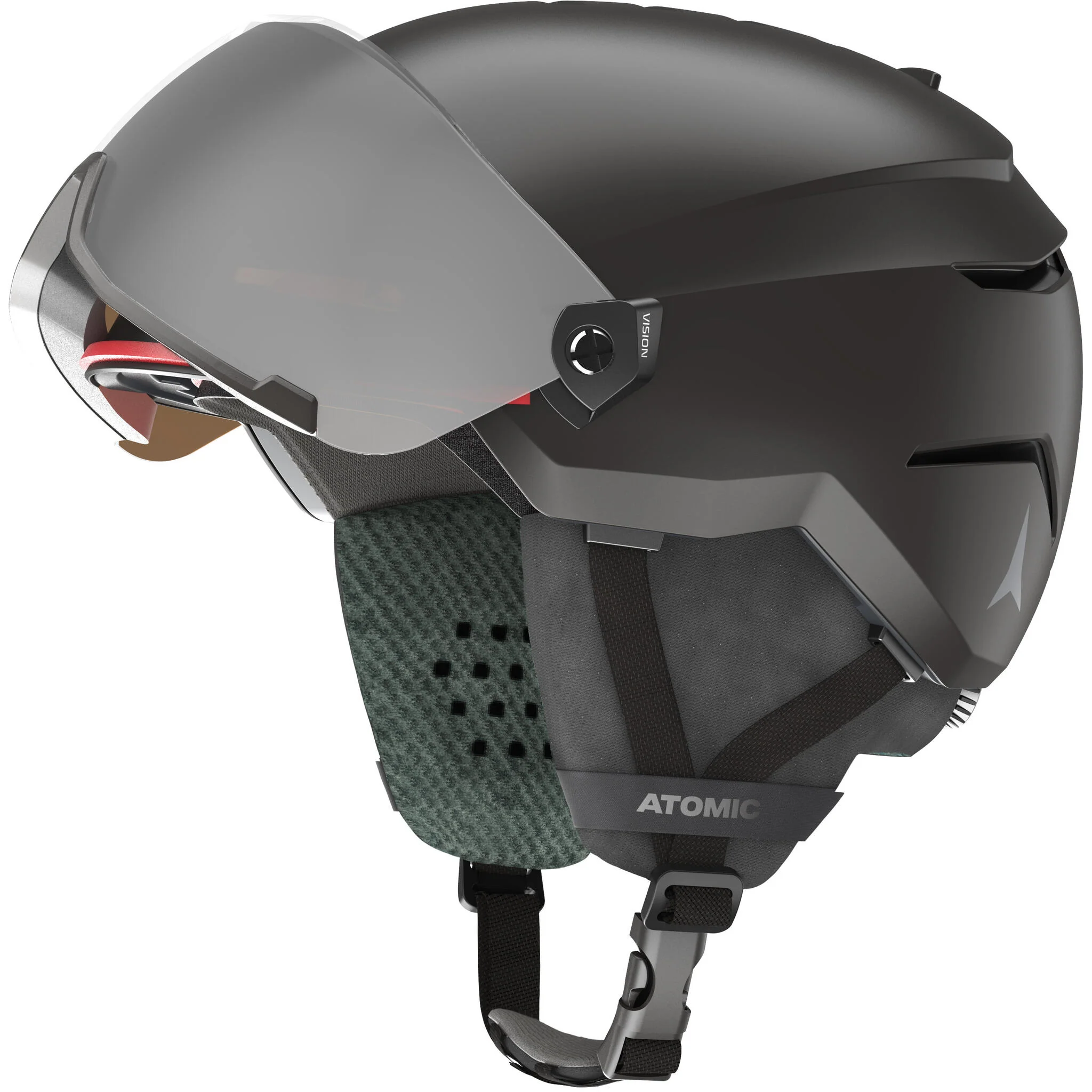 Atomic Savor Visor Junior Alpine Ski Helmet - Black - Image 4