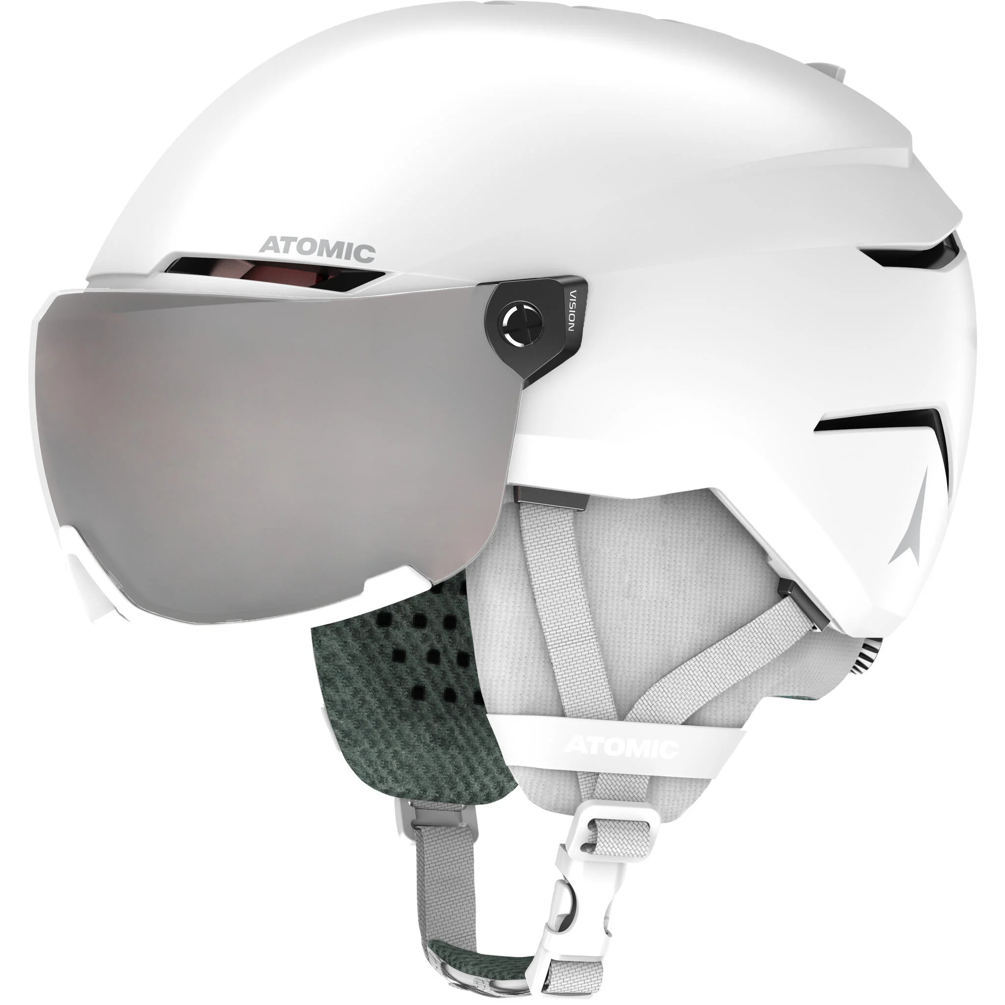 Atomic Savor Visor Junior Alpine Ski Helmet - White