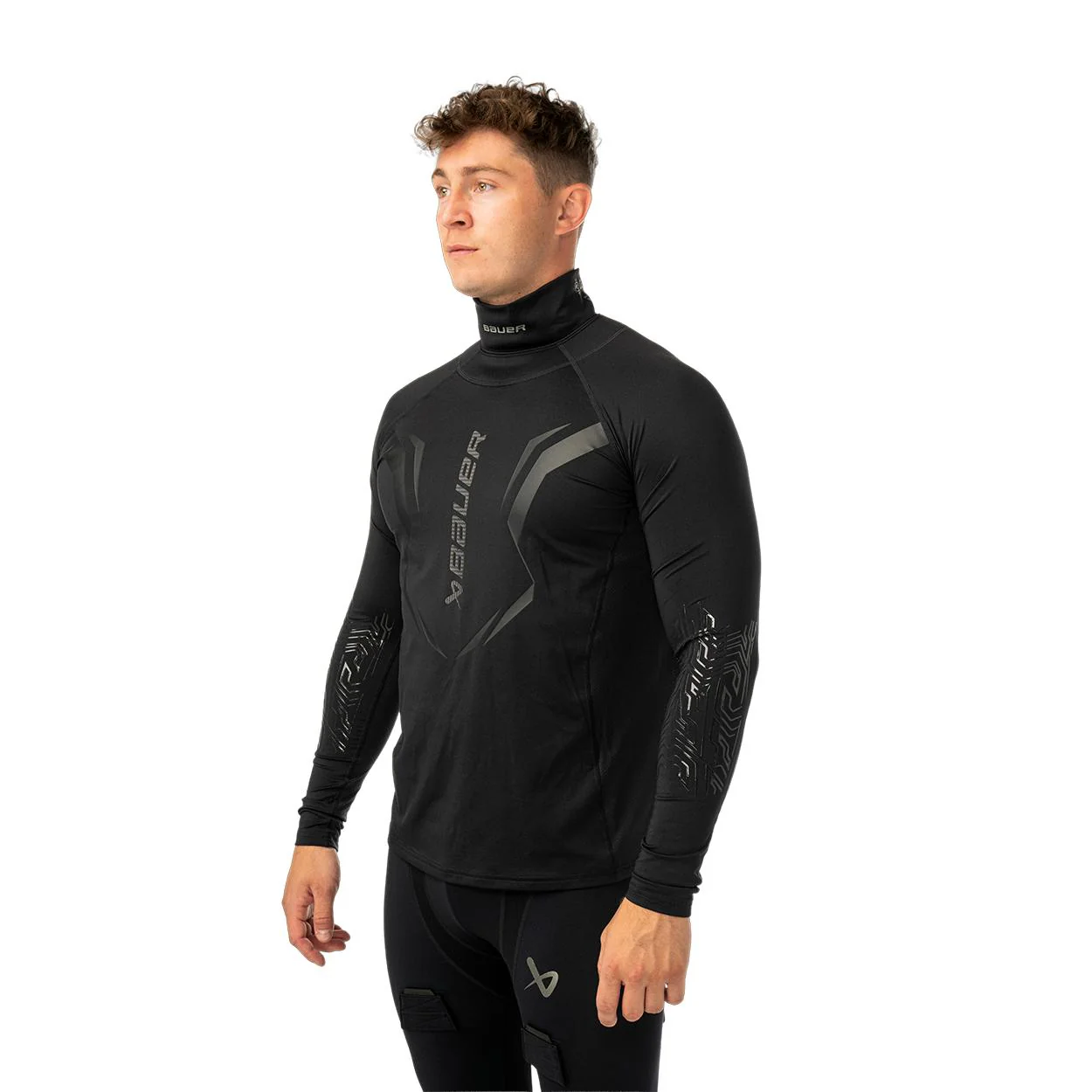 Bauer Bodyguard Neck Protect Senior Base Layer Shirt - Image 2
