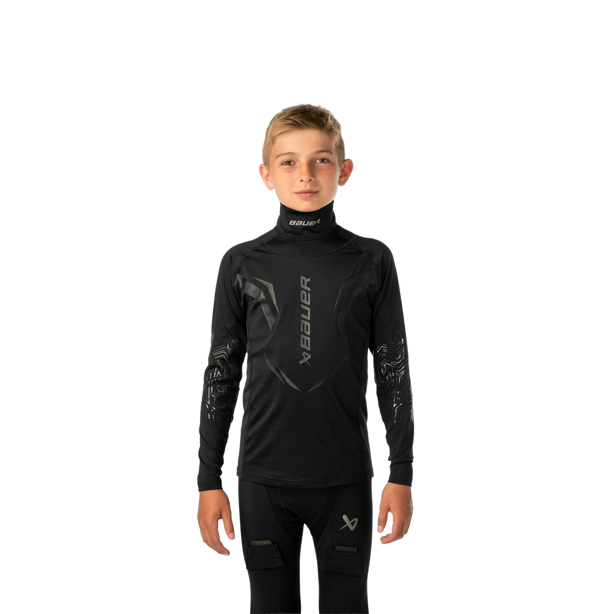 Bauer Bodyguard Neck Protect Youth Base Layer Shirt