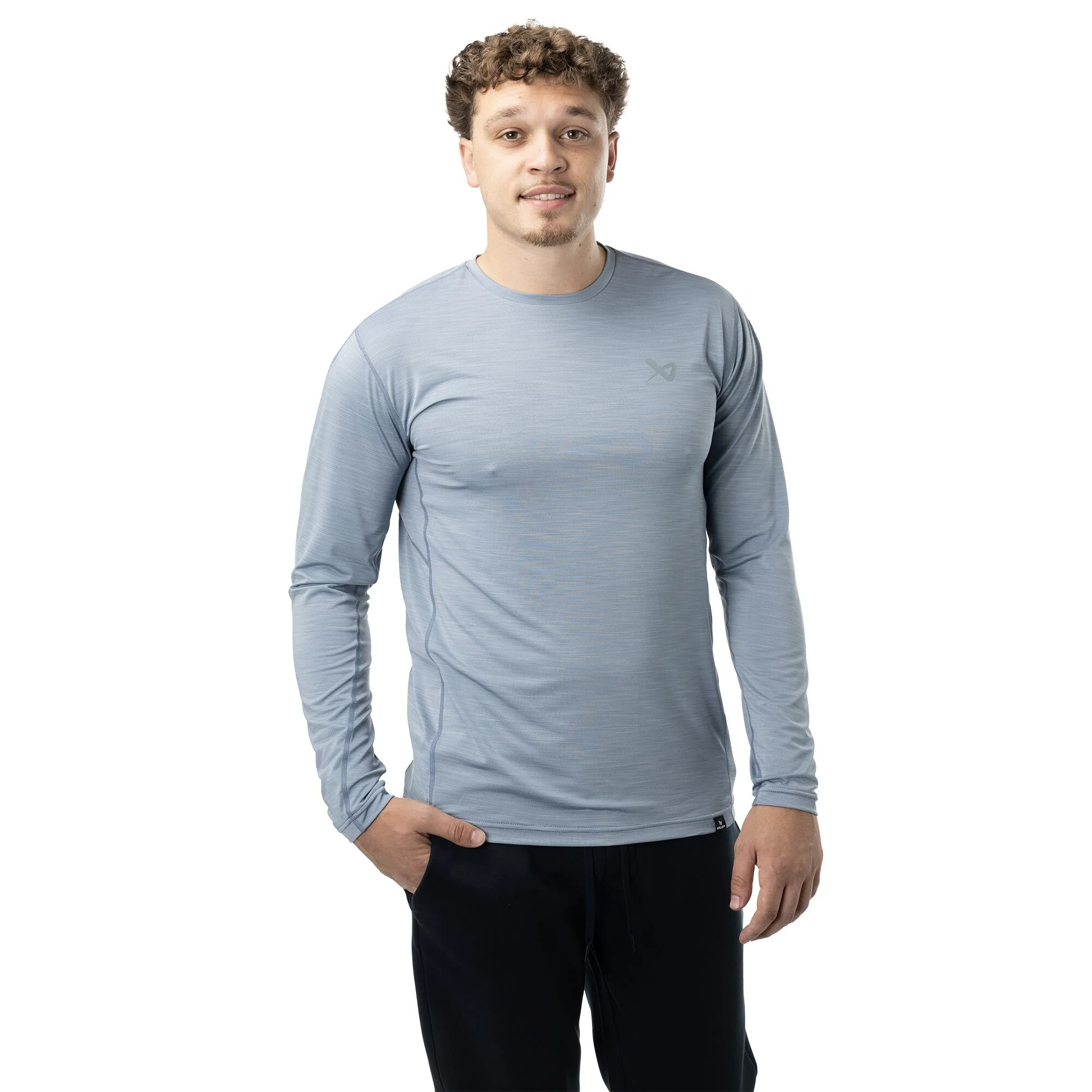 Bauer FLC Long Sleeve Tech Senior Tee - Blue