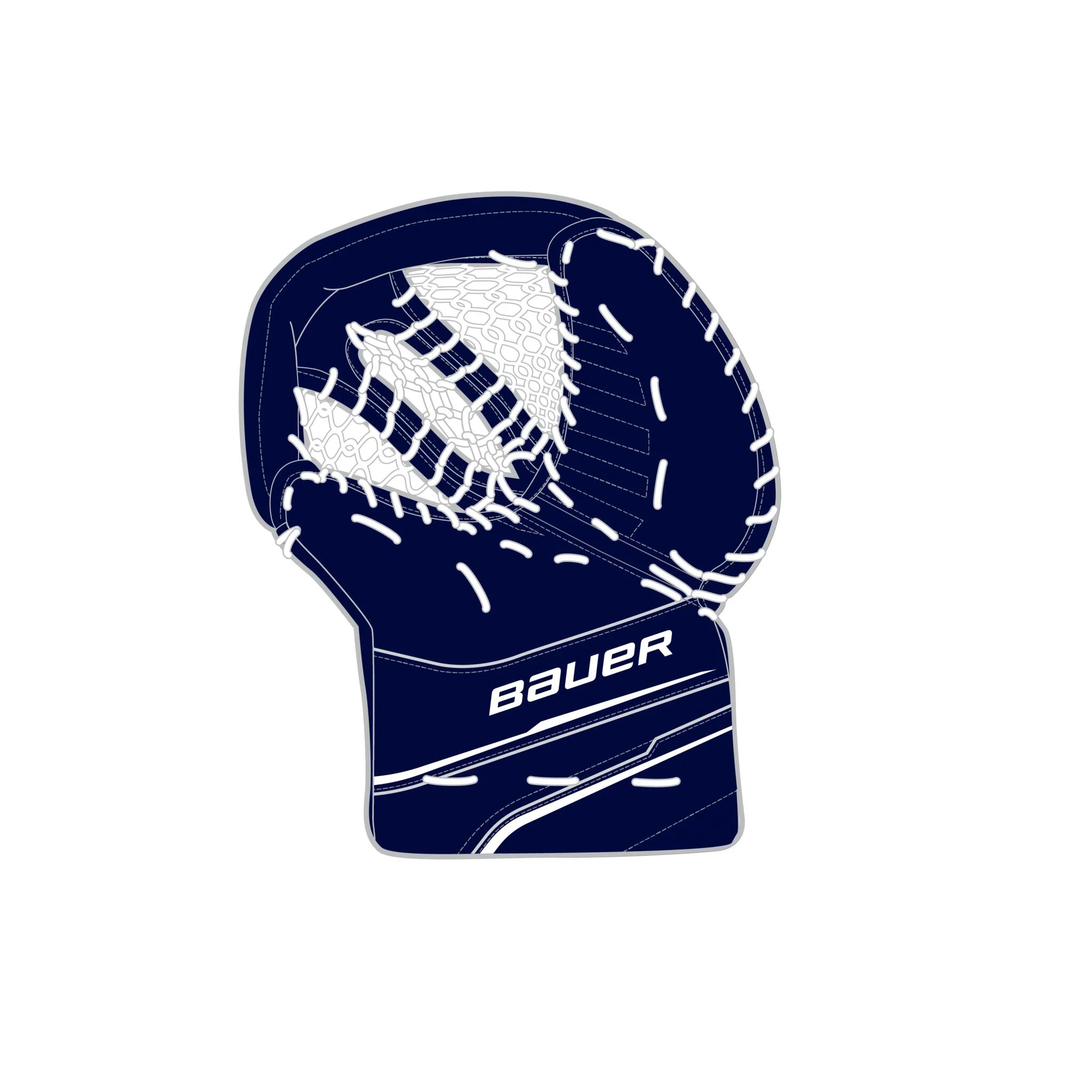 Bauer GSX Senior Goalie Catch Glove (2024) - Image 2