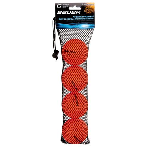 Bauer Hydro G No Bounce Warm Weather Hockey Balls - (4PK)