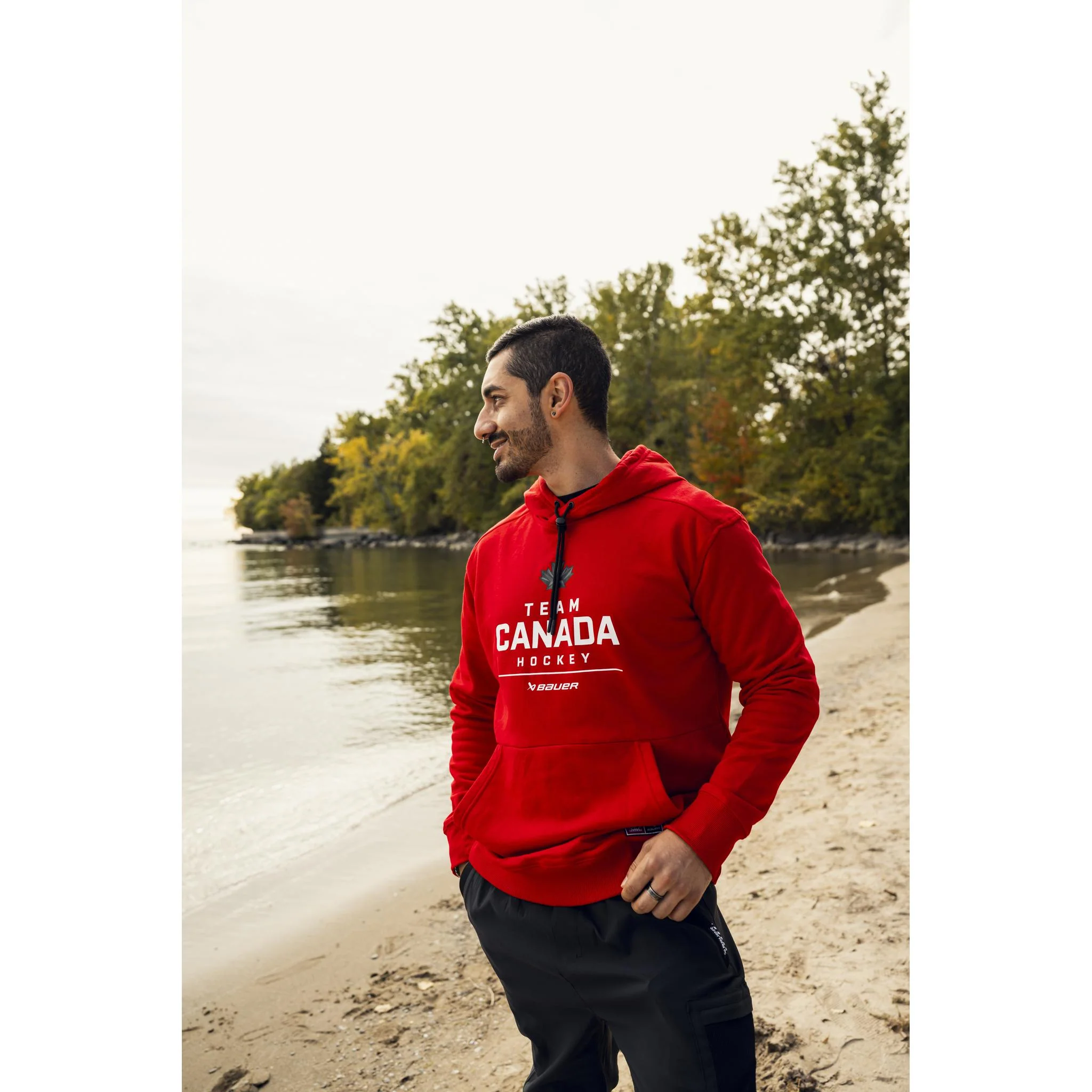 Bauer X Hockey Canada Men's Senior Stacked Hoodie - Image 4