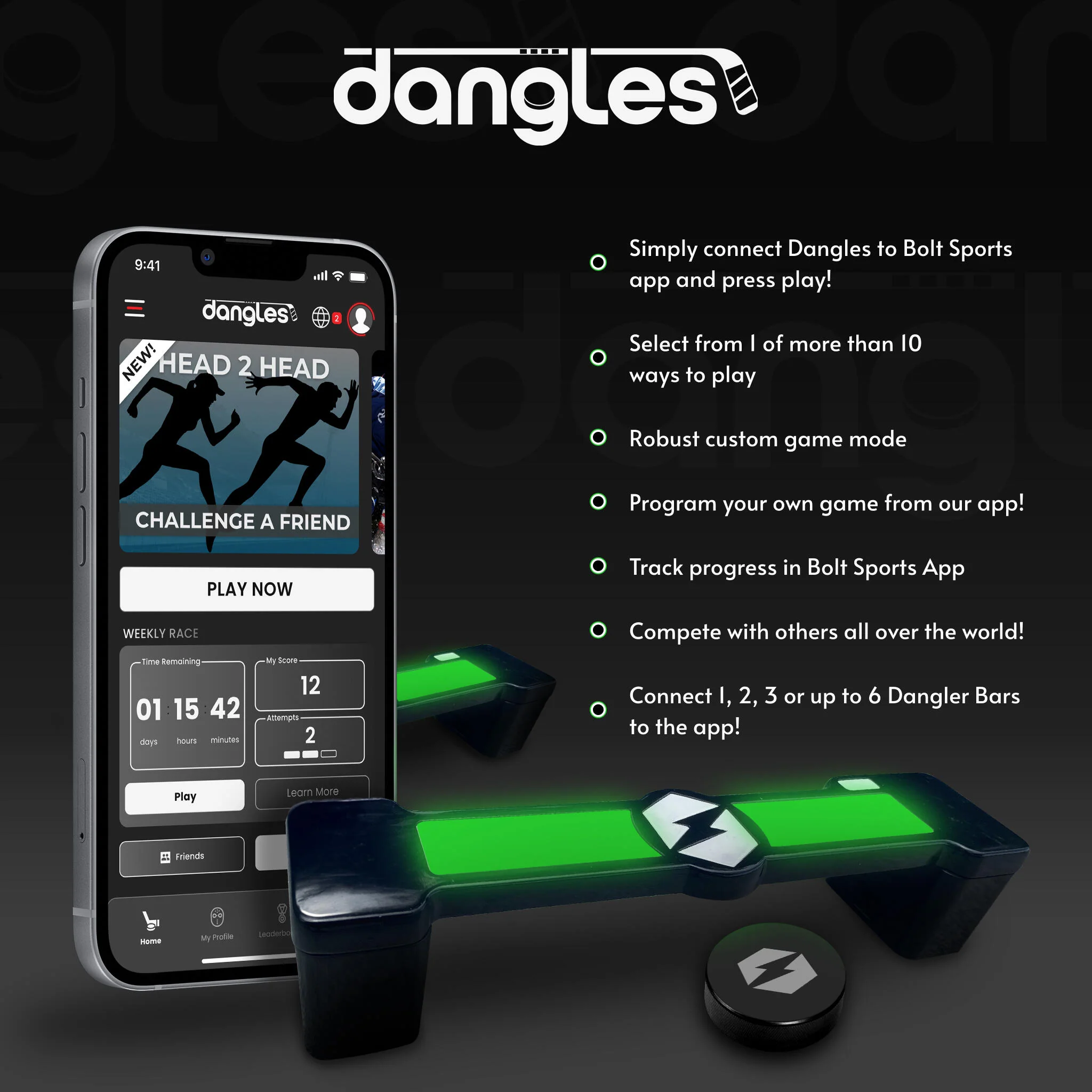 Bolt Sports Co. Dangles Electronic Stick Handling Trainer - Image 3