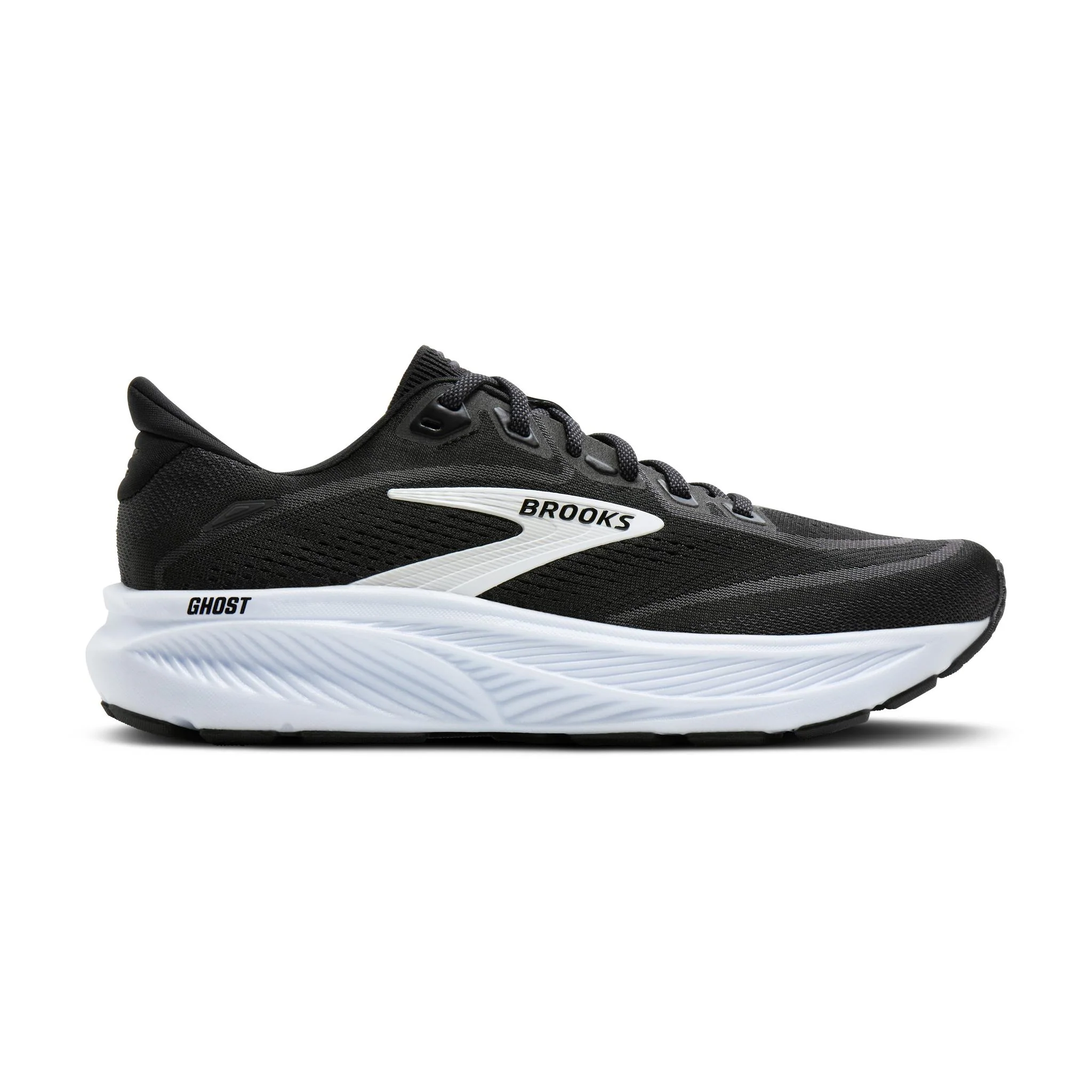 Brooks Ghost 18 Men's Running Shoes - Black/Grey/White