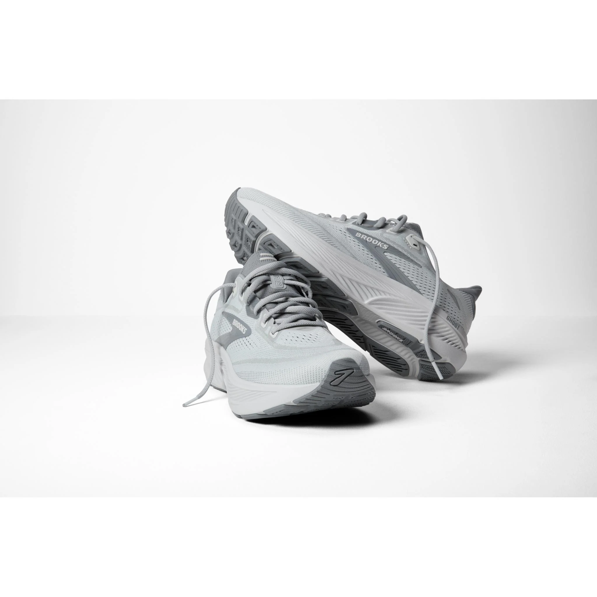 Brooks Ghost 18 Men's Running Shoes - Primer Grey/Oyster - Image 8