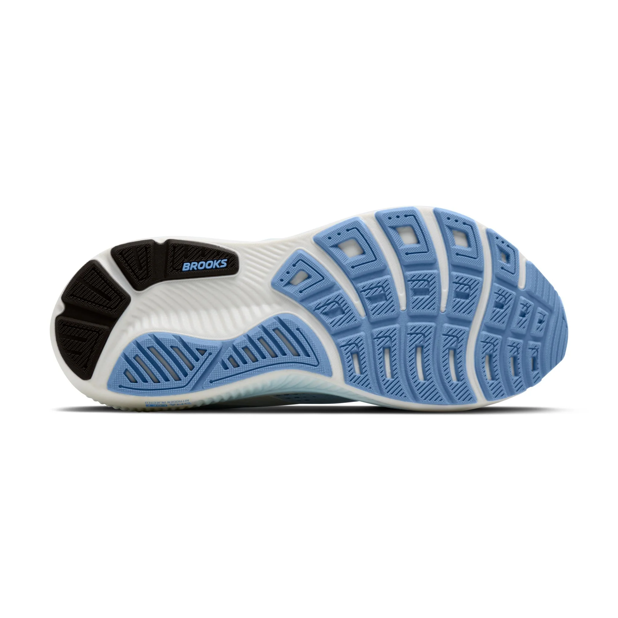 Brooks Ghost 18 Men's Running Shoes - White/Black/Open Air - Image 7
