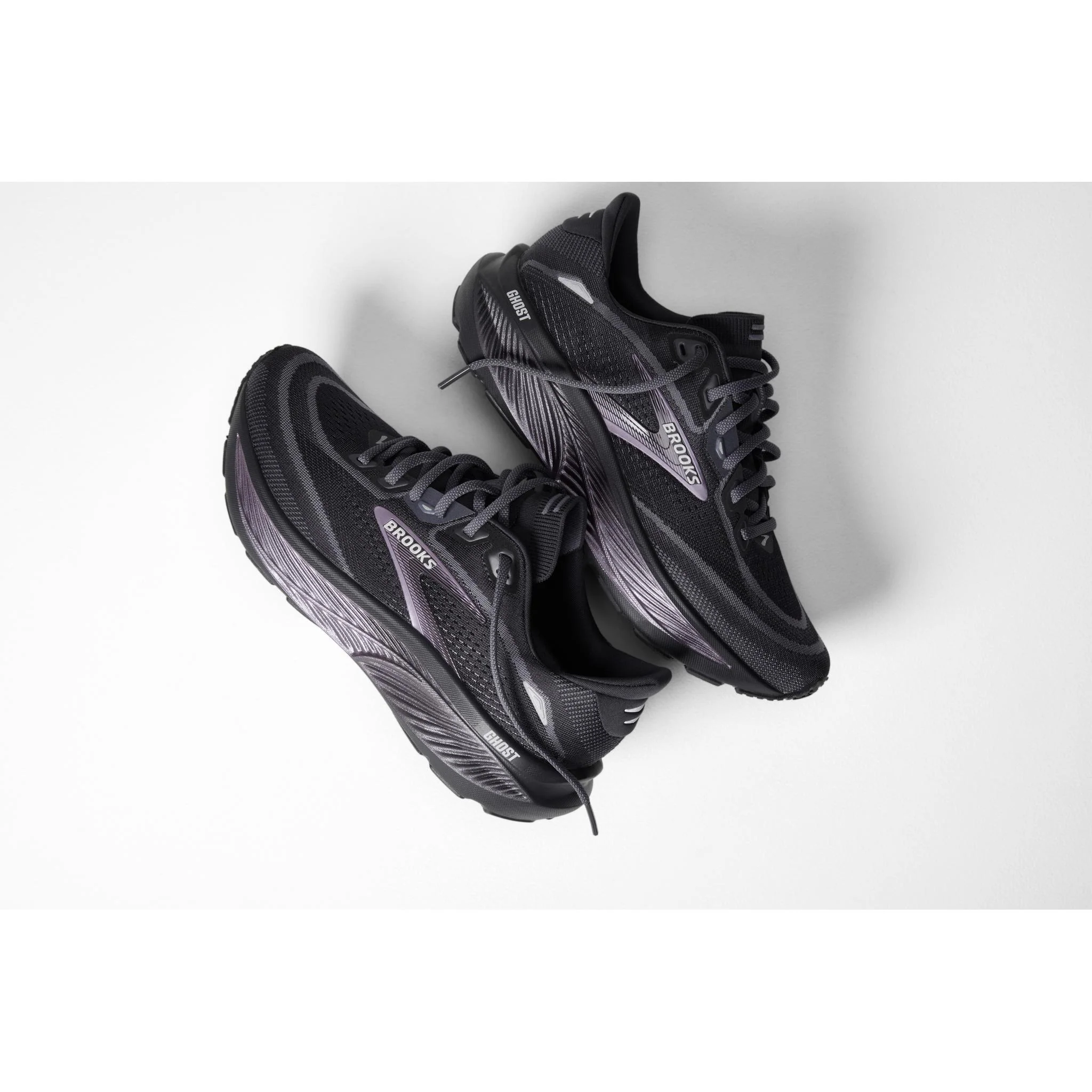 Brooks Ghost 18 Women's Running Shoes - Ebony/Folkstone/Met - Image 8