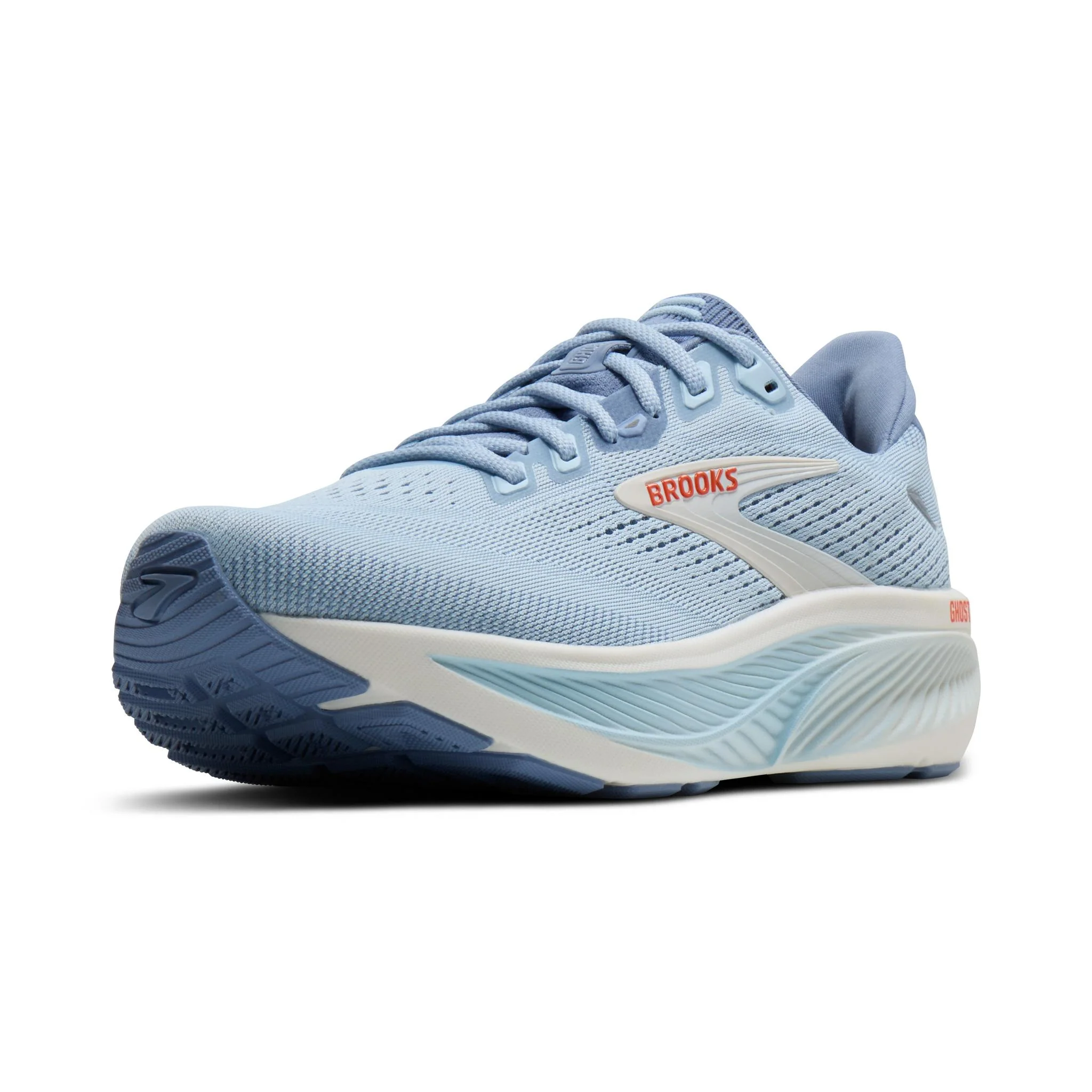 Brooks Ghost 18 Women's Running Shoes - Nantucket/Tigerlily - Image 3