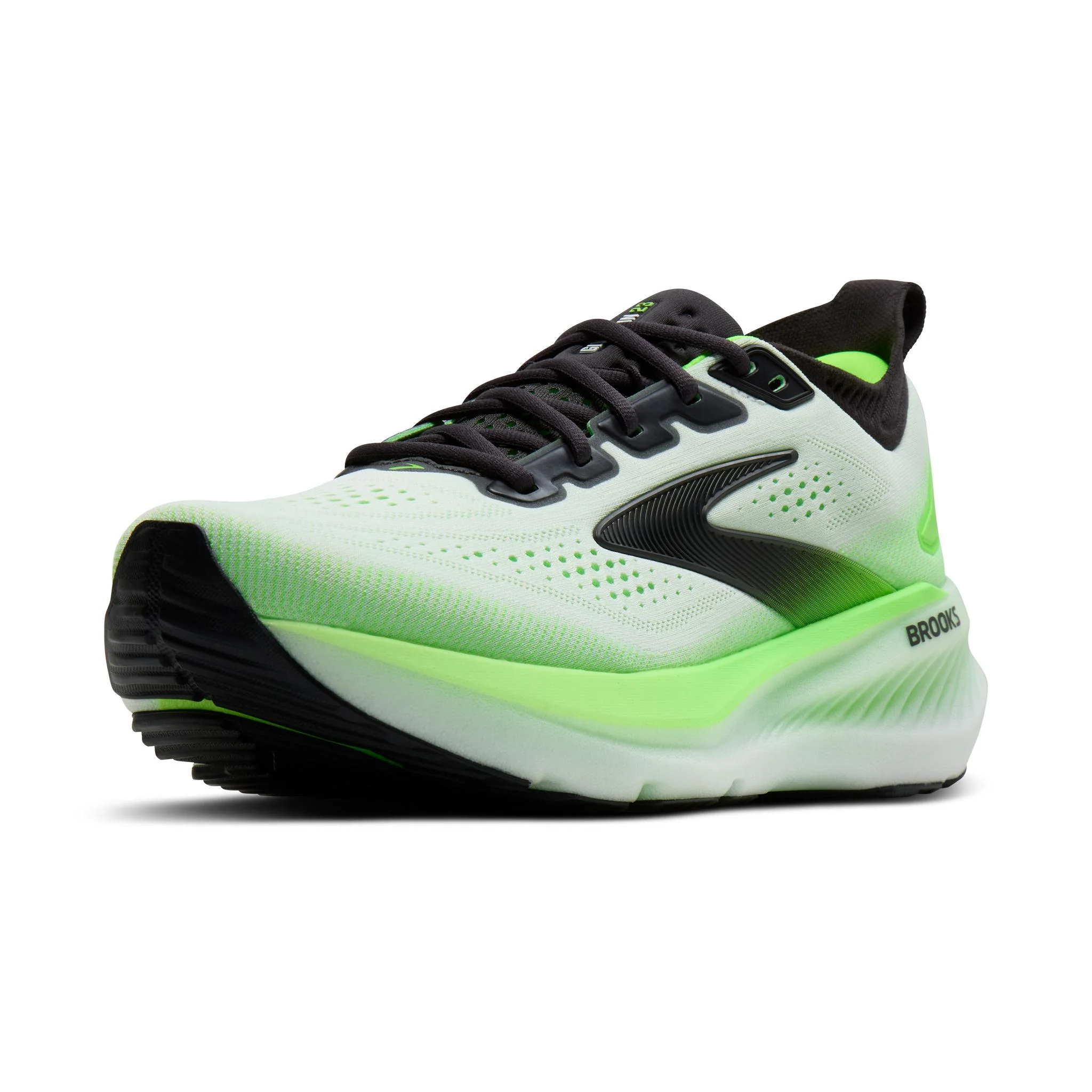 Brooks Glycerin 23 Men's Running Shoes - White/Phantom/Green - Image 3