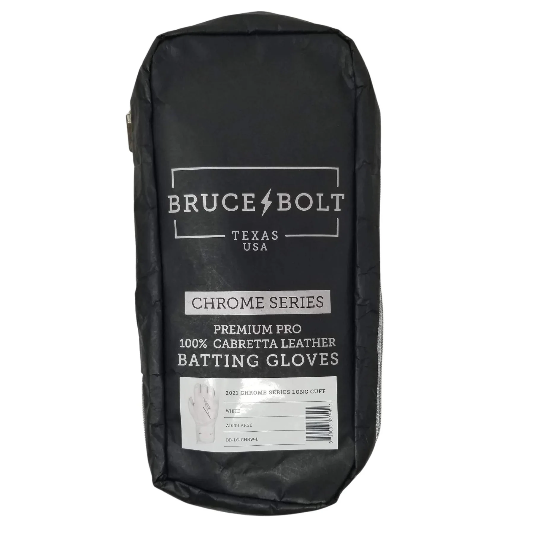 Bruce Bolt Chrome Series Long Cuff Senior Baseball Batting Gloves - Image 4