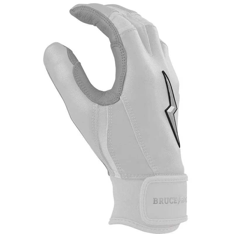 Bruce Bolt Chrome Series Short Cuff Youth Baseball Batting Gloves - Image 2