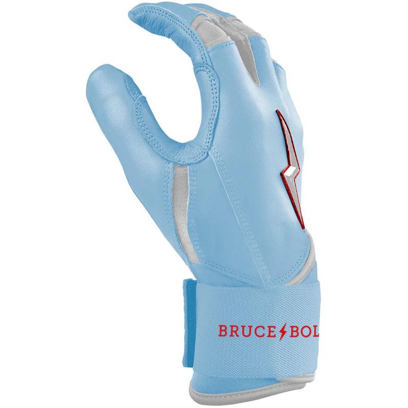 Bruce Bolt Signature Series Long Cuff Youth Baseball Batting Gloves - Image 2