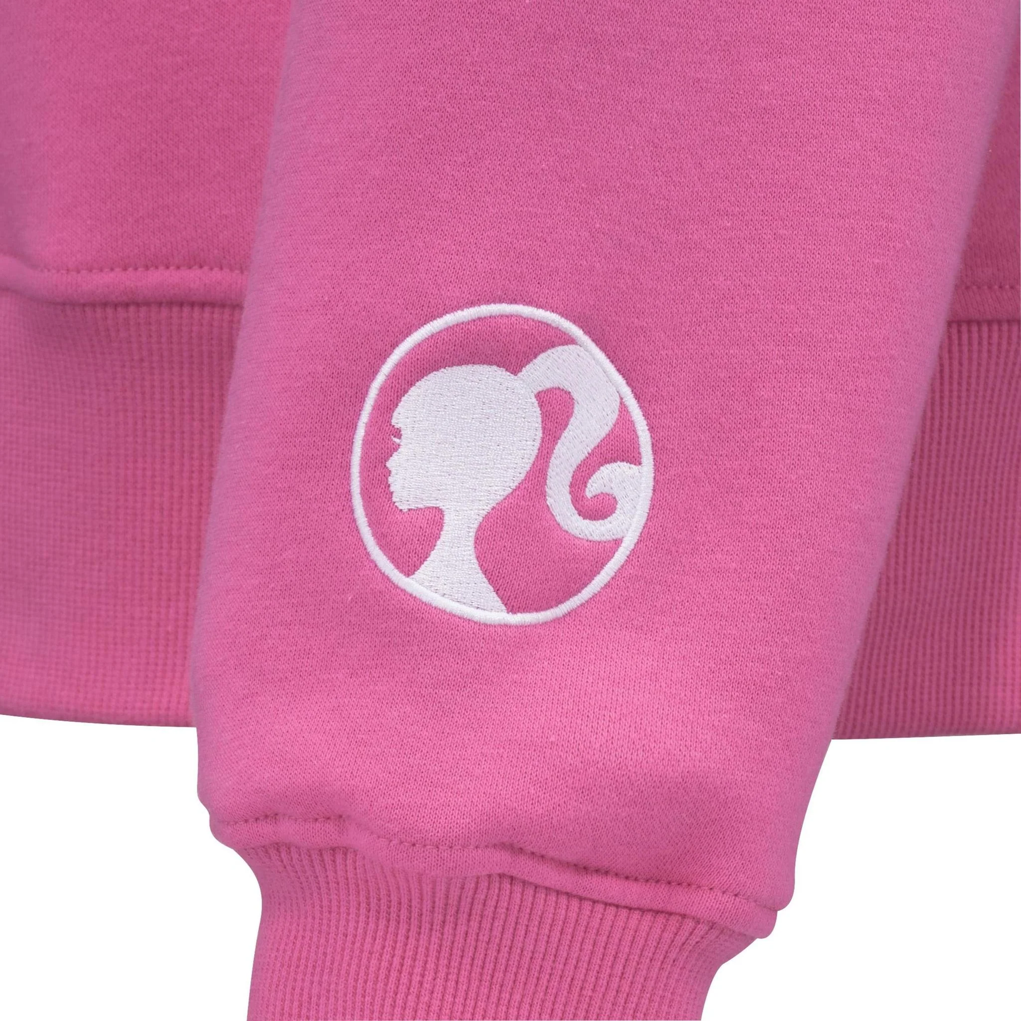 Barbie™ x CCM Pink Embroidered Crewneck - Image 4