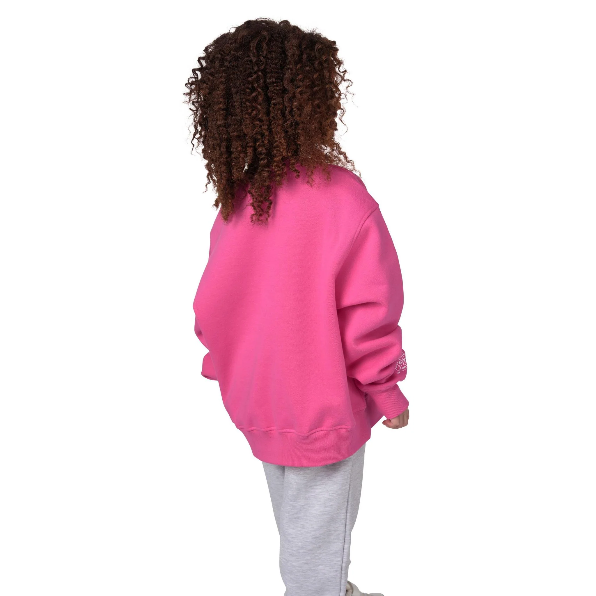 Barbie™ x CCM Pink Embroidered Youth Crewneck - Image 6