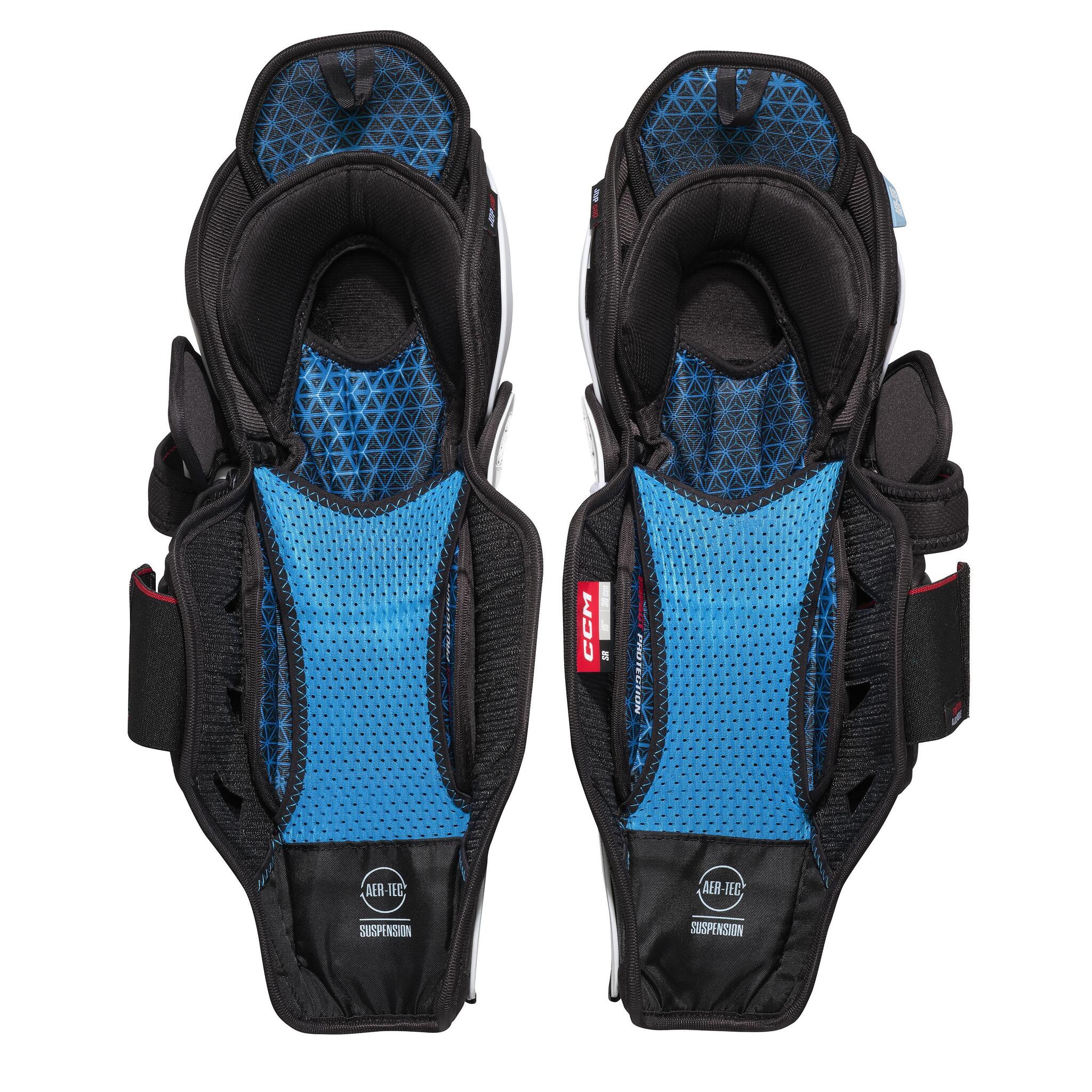 CCM JetSpeed FT8 Pro Junior Hockey Shin Guards (2025) - Image 2