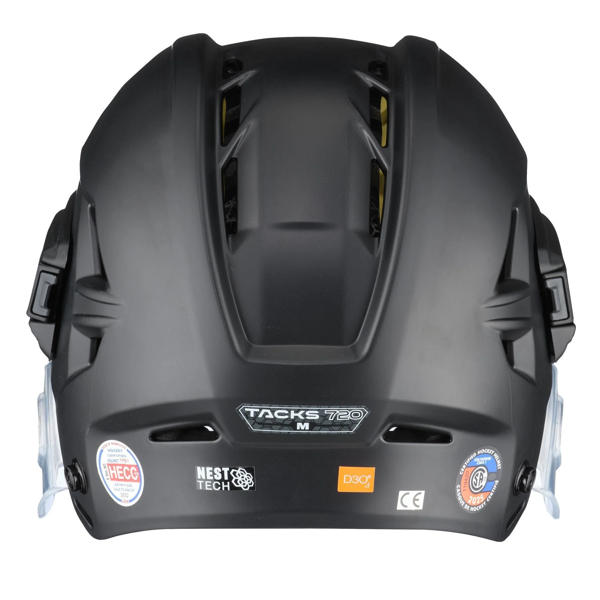 CCM Tacks 720 Senior Hockey Helmet (2025) - Matte Black - Image 4