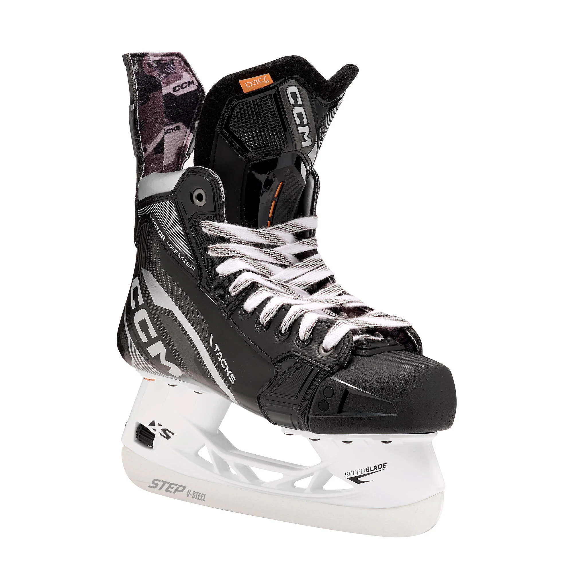 CCM Tacks Vector Premier Intermediate Hockey Skates (2022) with STEP V-Steel XS - Source Exclusive - Image 4