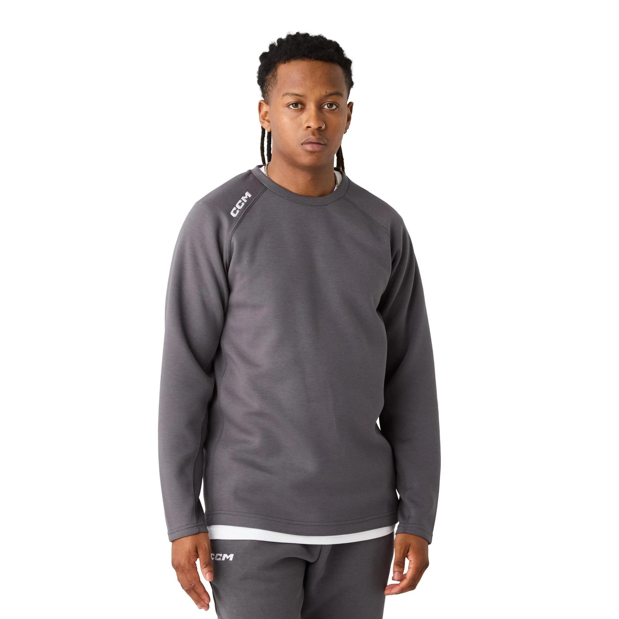 CCM Tech Fleece Crew Neck Adult Top - Image 3