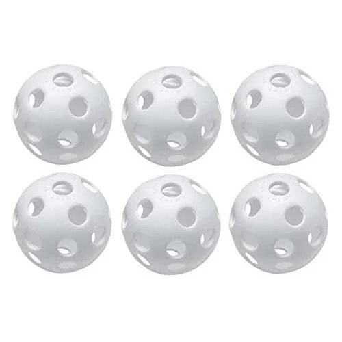 Easton 9" Plastic Training Baseballs - 6 Pack - White
