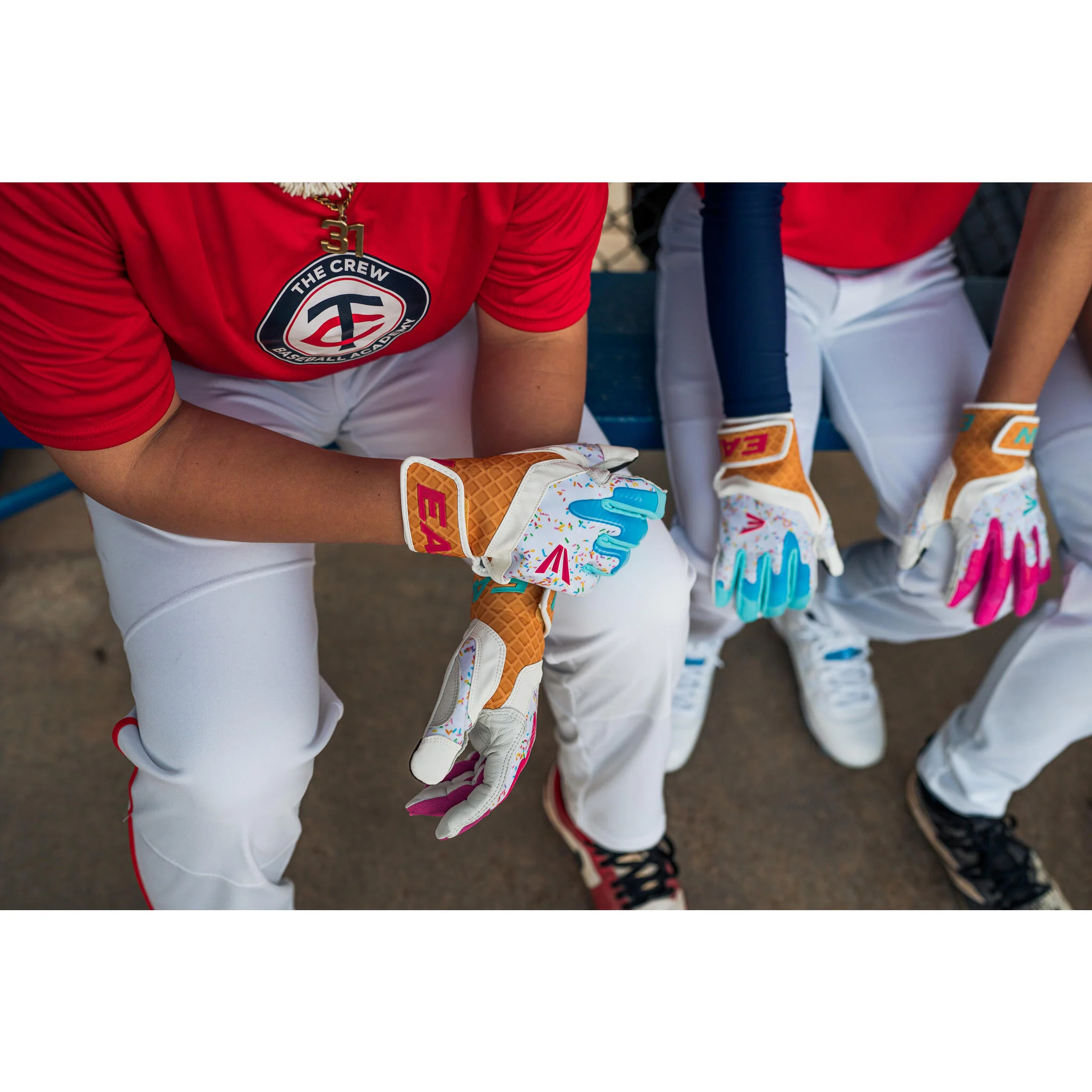 Easton Walk-Off Ethos Adult Batting Gloves - Sugar Rush - Image 10