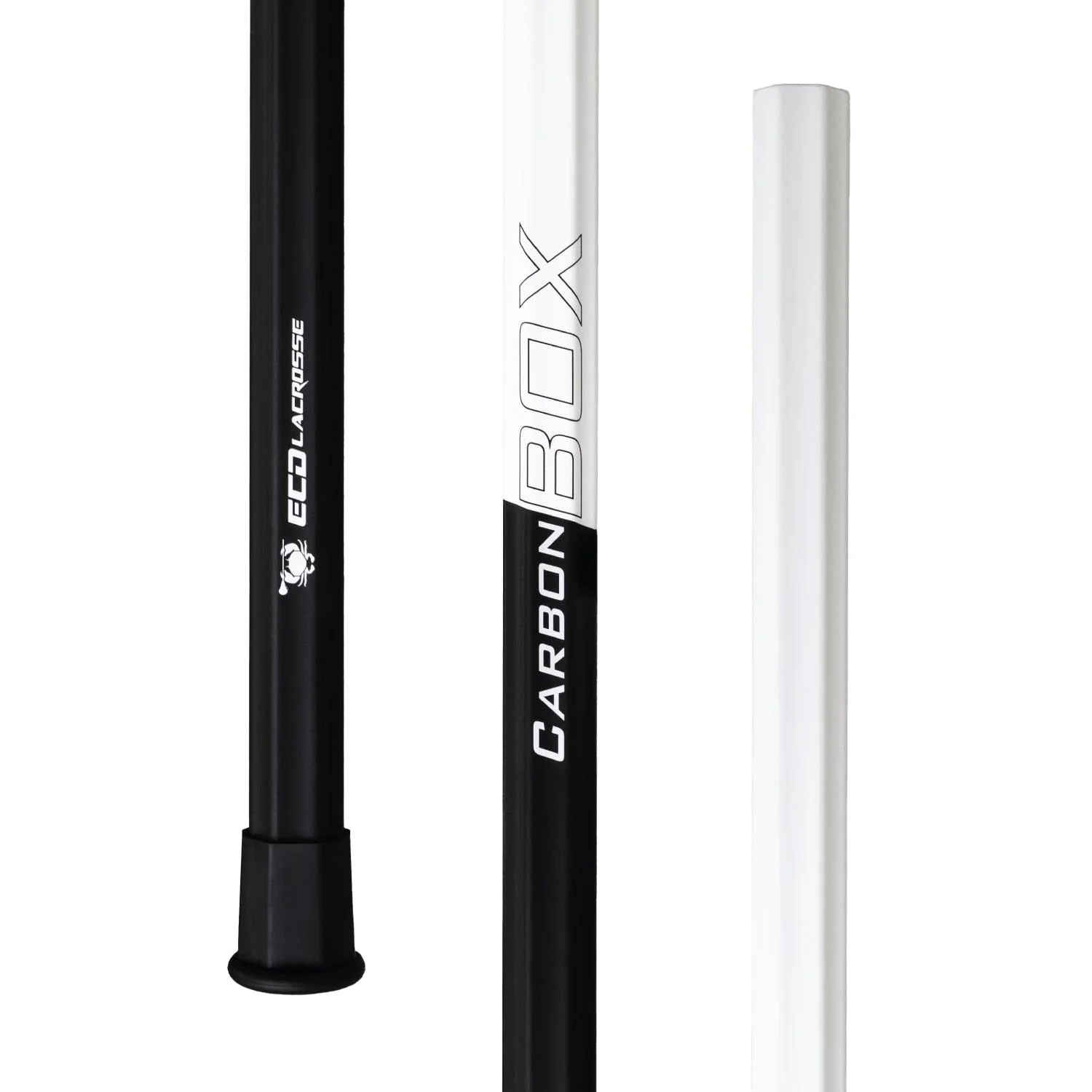 ECD Lacrosse Carbon Box 30" Lacrosse Shaft - Black/White - Image 3