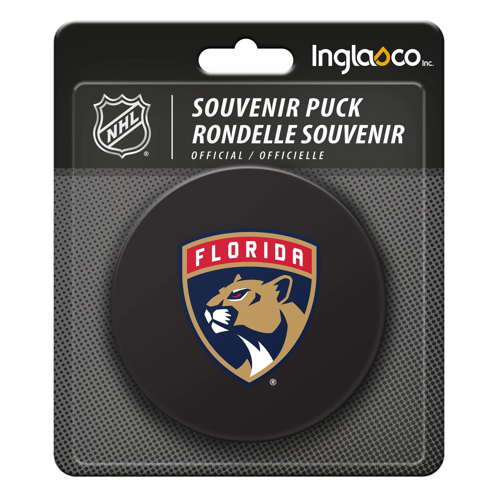 Inglasco NHL Souvenir Collector Hockey Puck - Florida Panthers