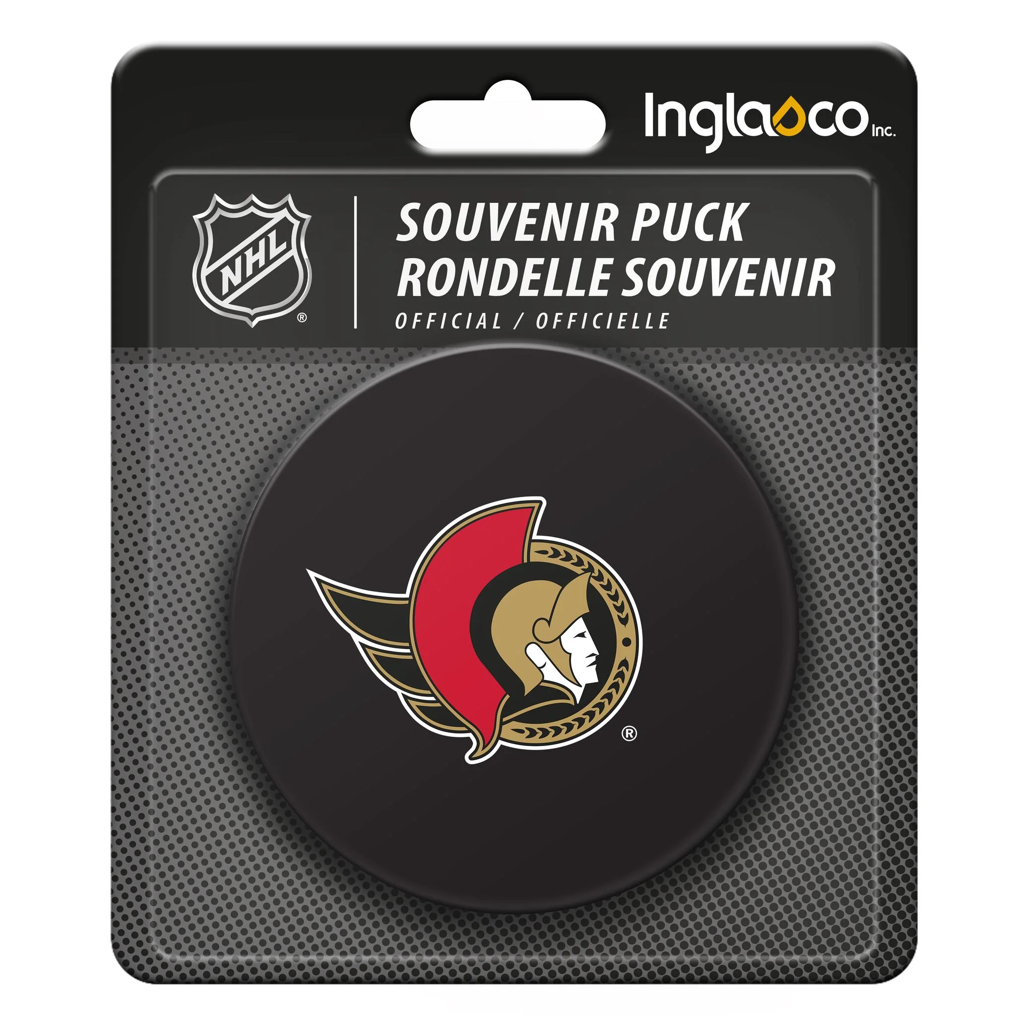 Inglasco NHL Souvenir Collector Hockey Puck - Ottawa Senators