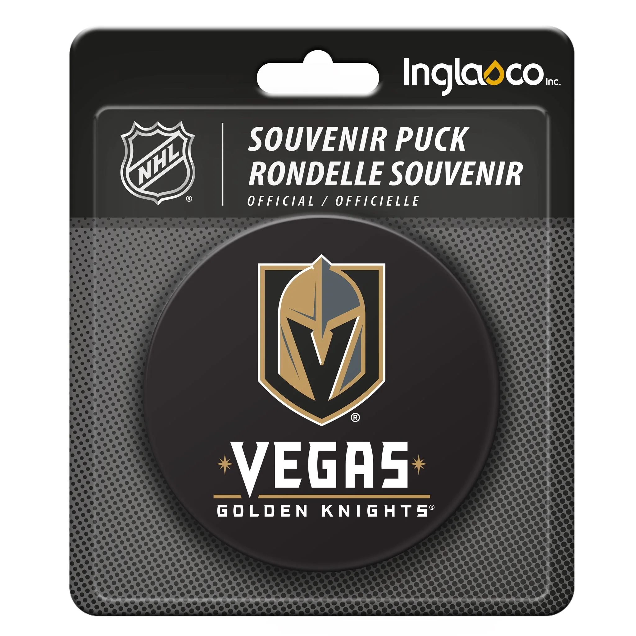 Inglasco NHL Souvenir Collector Hockey Puck - Vegas Golden Knights