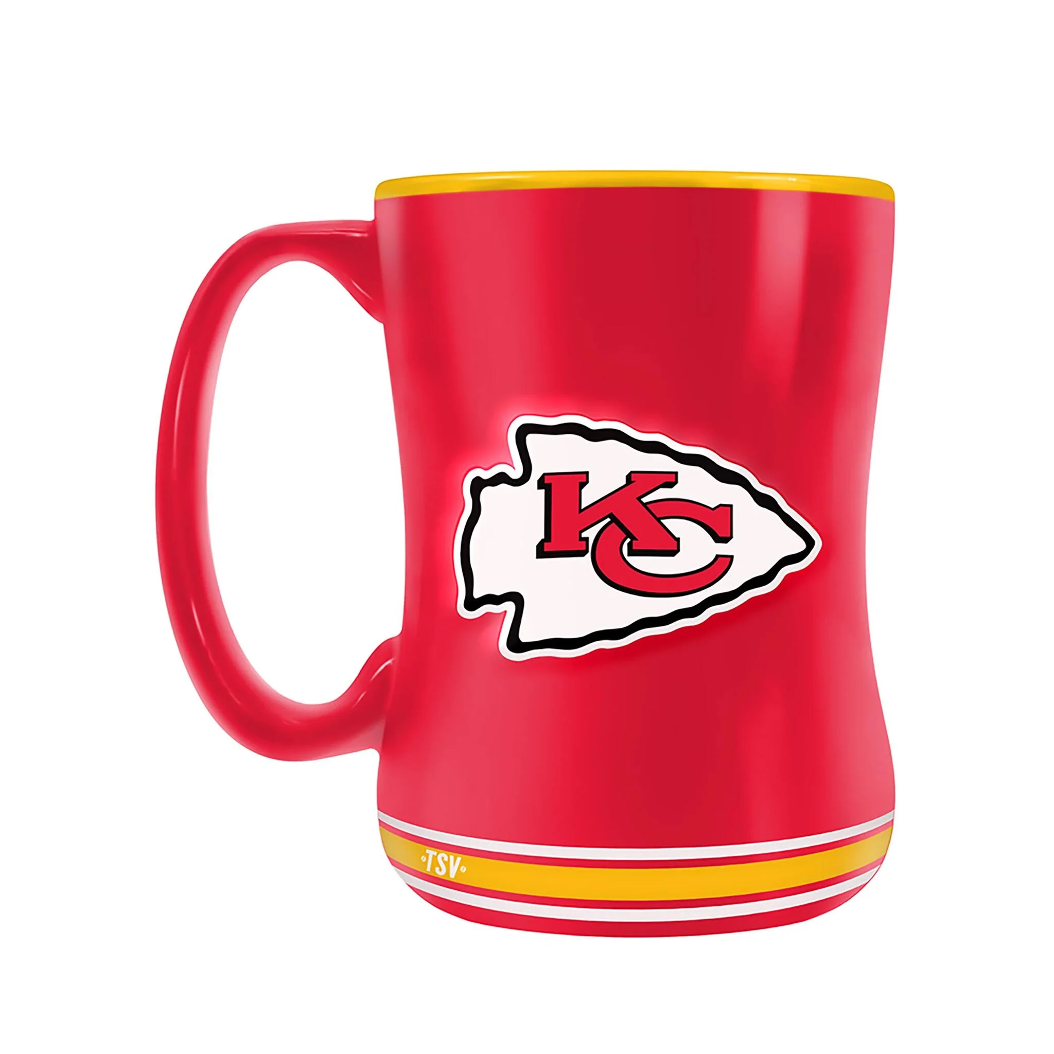 Inglasco Team Crest (14 oz) Sculpted Mug - Kansas City Chiefs