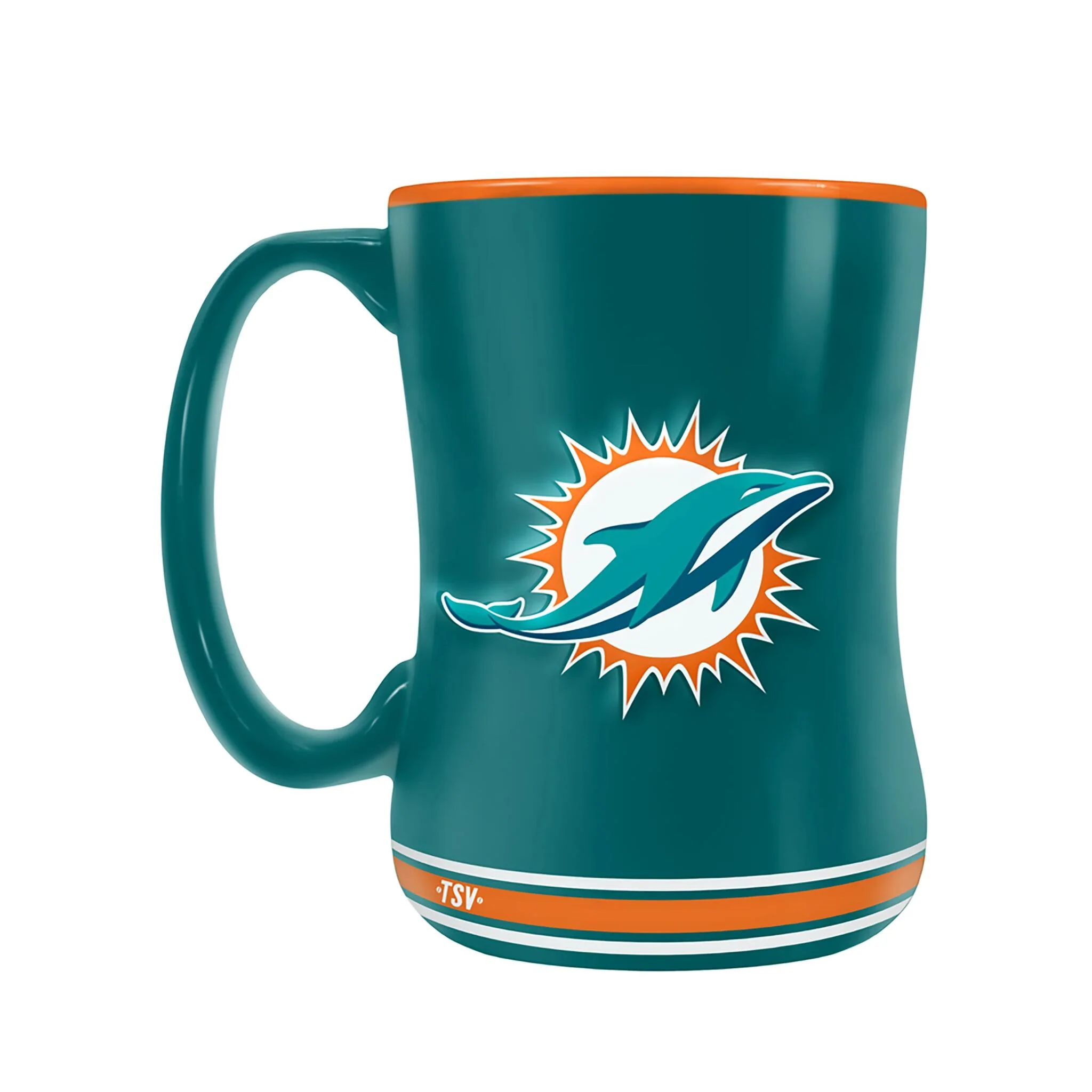 Inglasco Team Crest (14 oz) Sculpted Mug - Miami Dolphins
