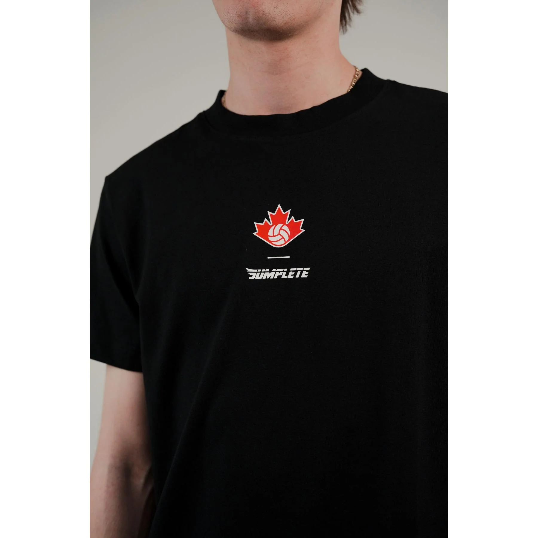 Jumplete Courtside Luxe Performance Fit Tee - Can Black - Image 4