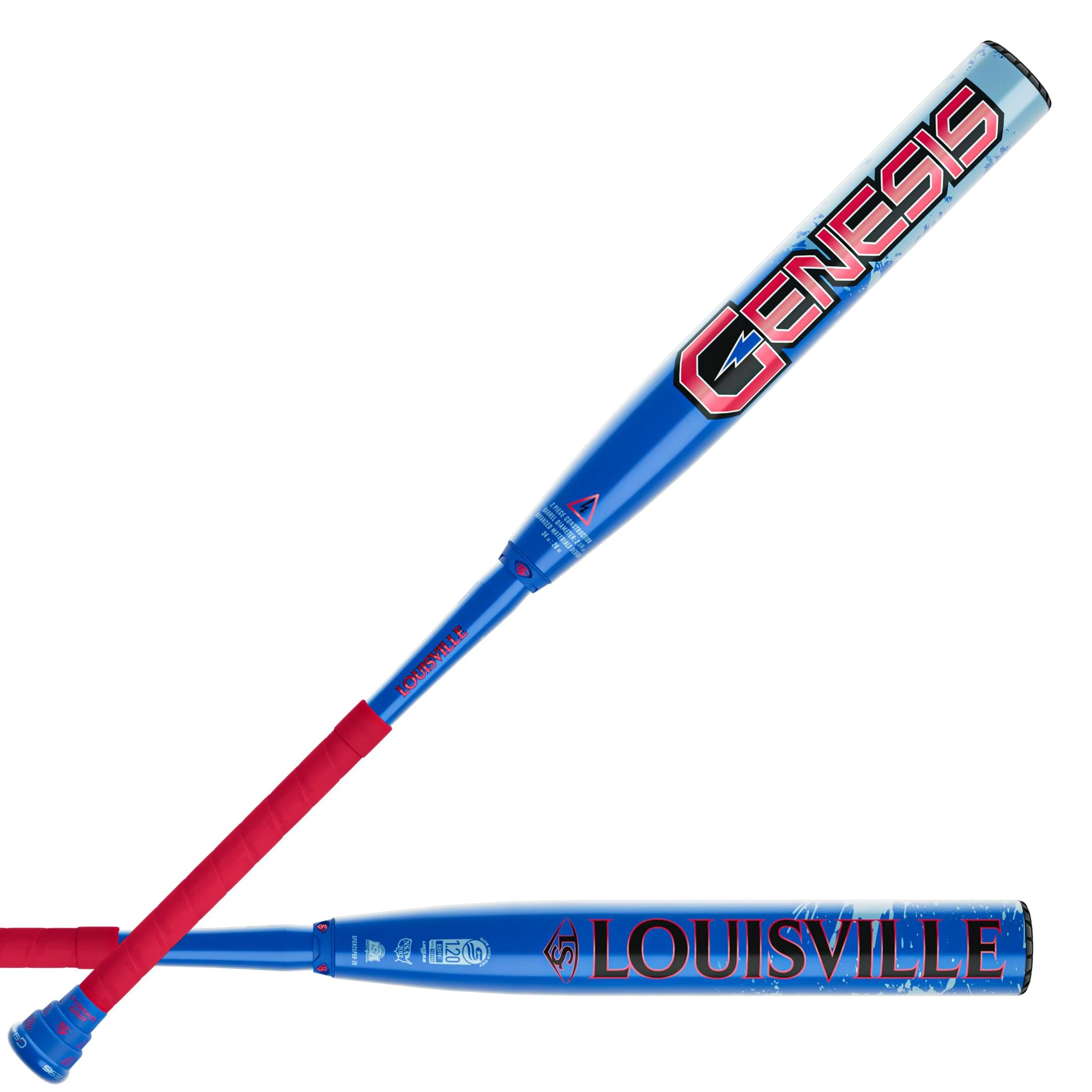 Louisville Slugger Genesis "Splatter" USSSA 12" Balanced 2-Piece Slo-Pitch Softball Bat (2026) - Image 4