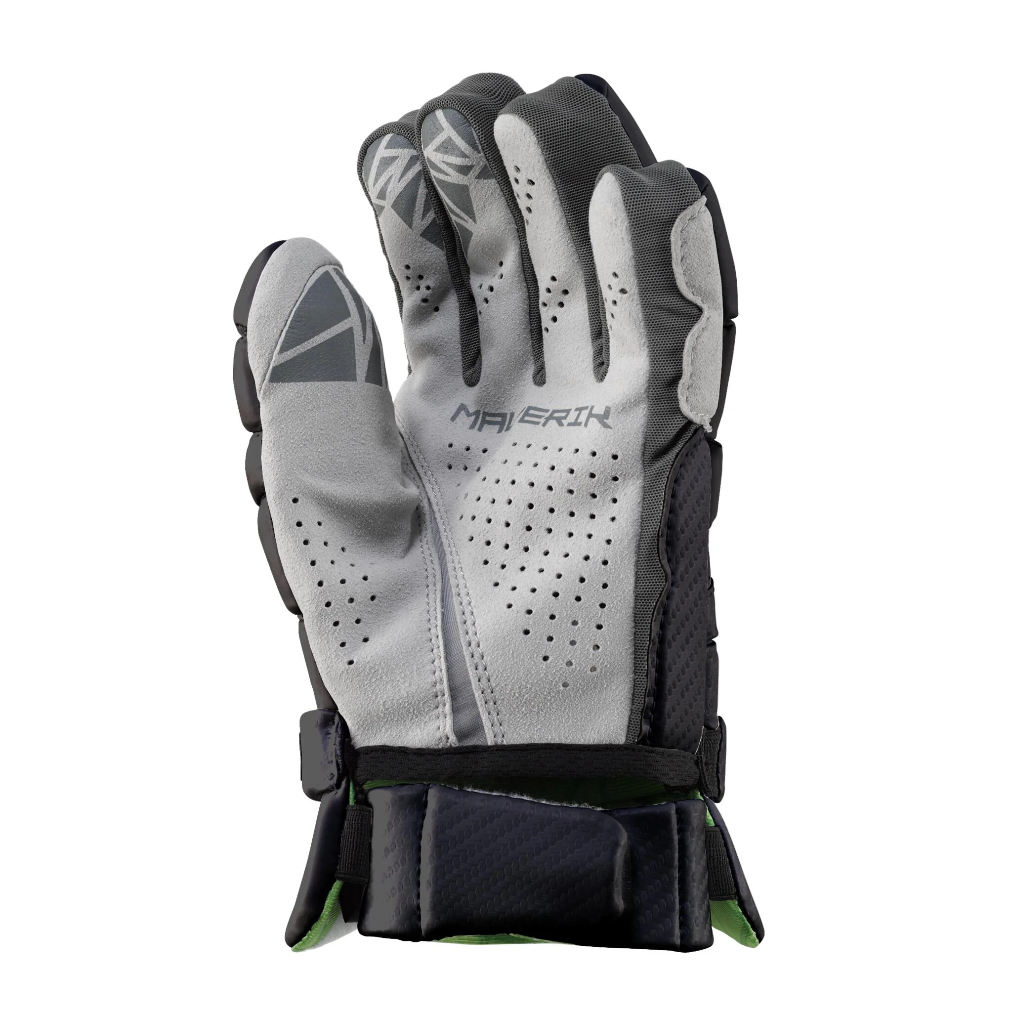Maverik M6 Lacrosse Player Gloves - Black - Image 2