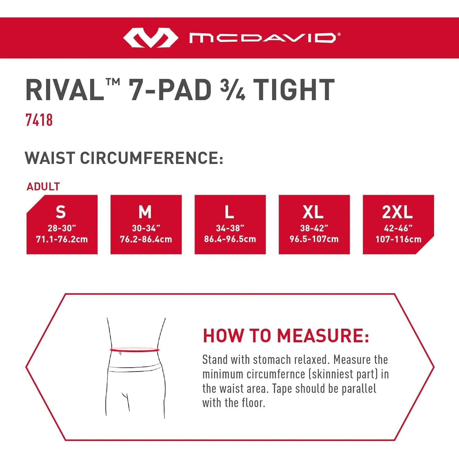 McDavid Rival 7-Pad 3/4 Tight With Hard-Shell Thigh Guards - Image 8