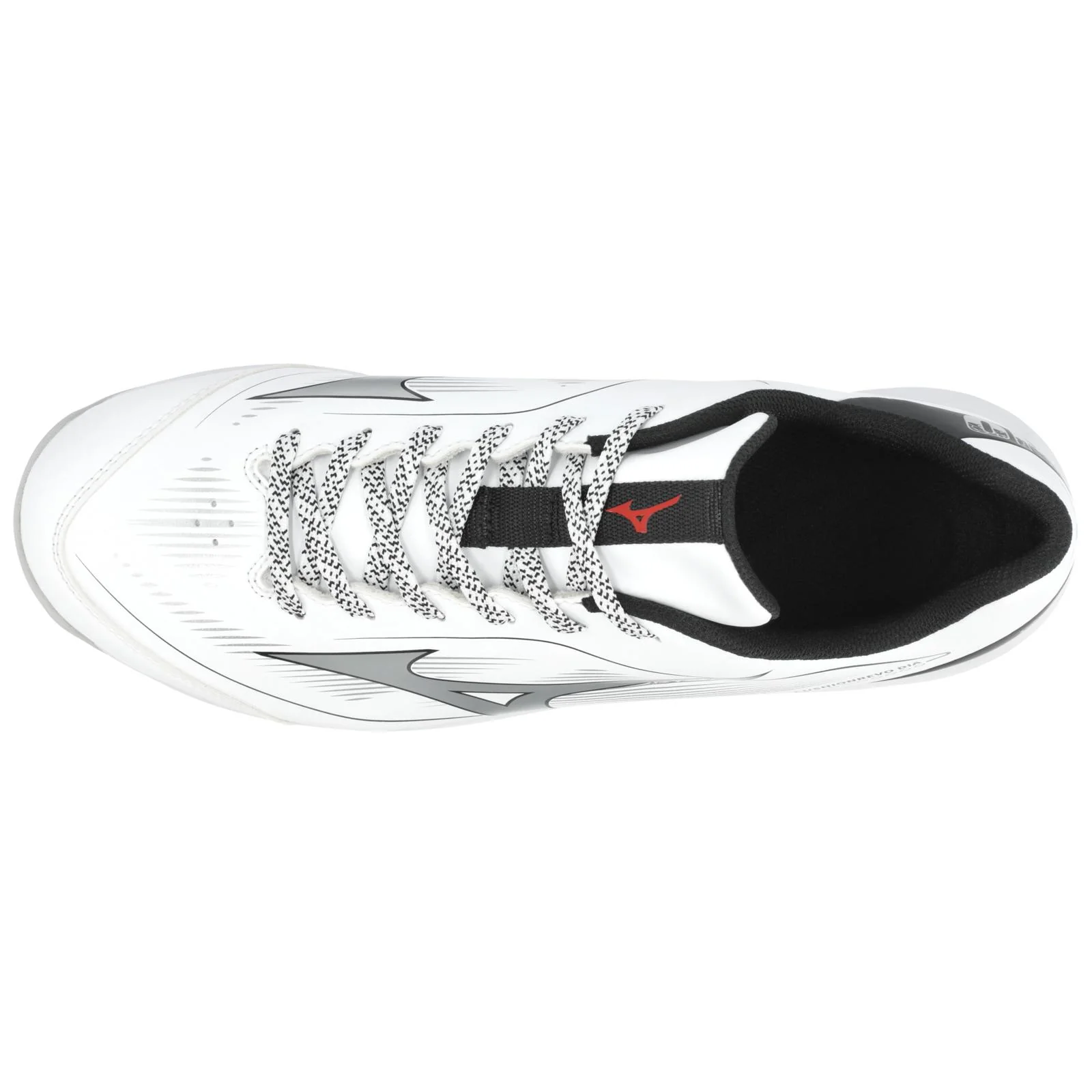 Mizuno Cushionrevo Diamond Men's Turf Baseball Shoes - Black/White - Image 2