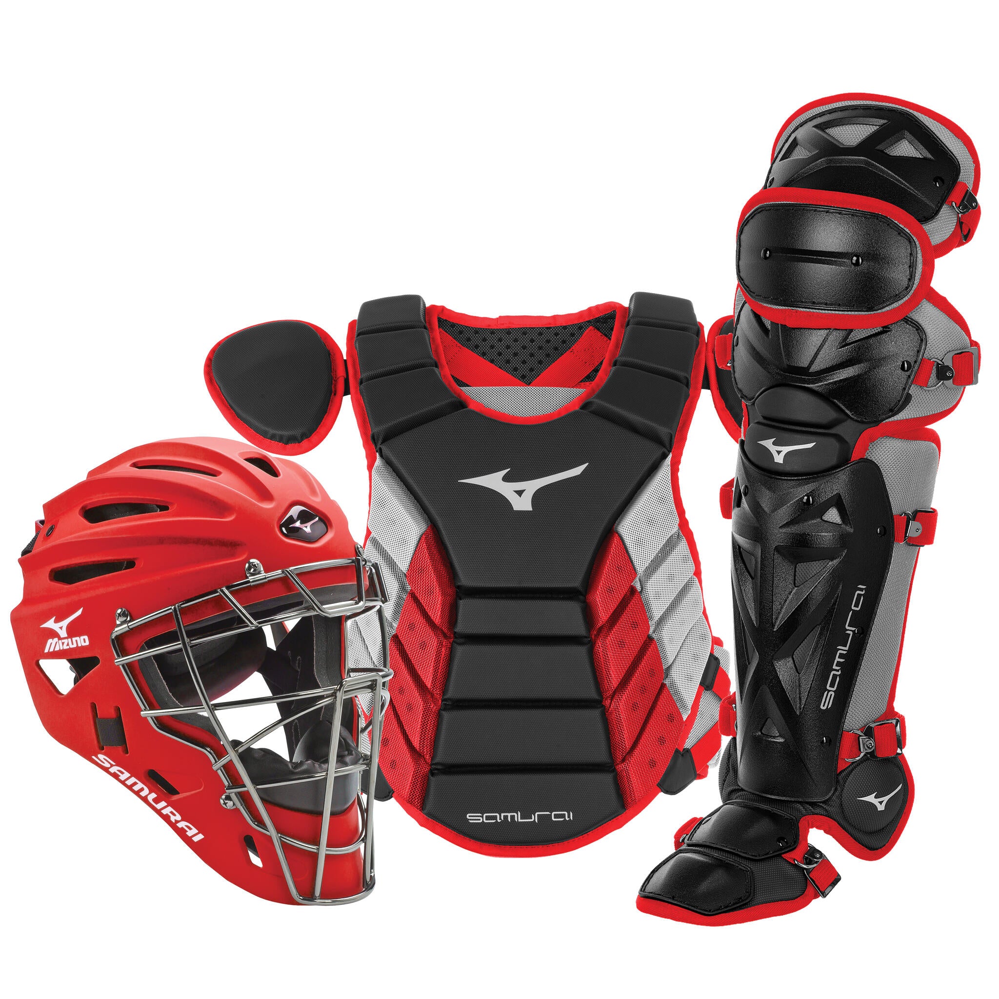 Mizuno Samurai Youth Baseball Boxed Catcher's Gear Set - 14" - Image 3