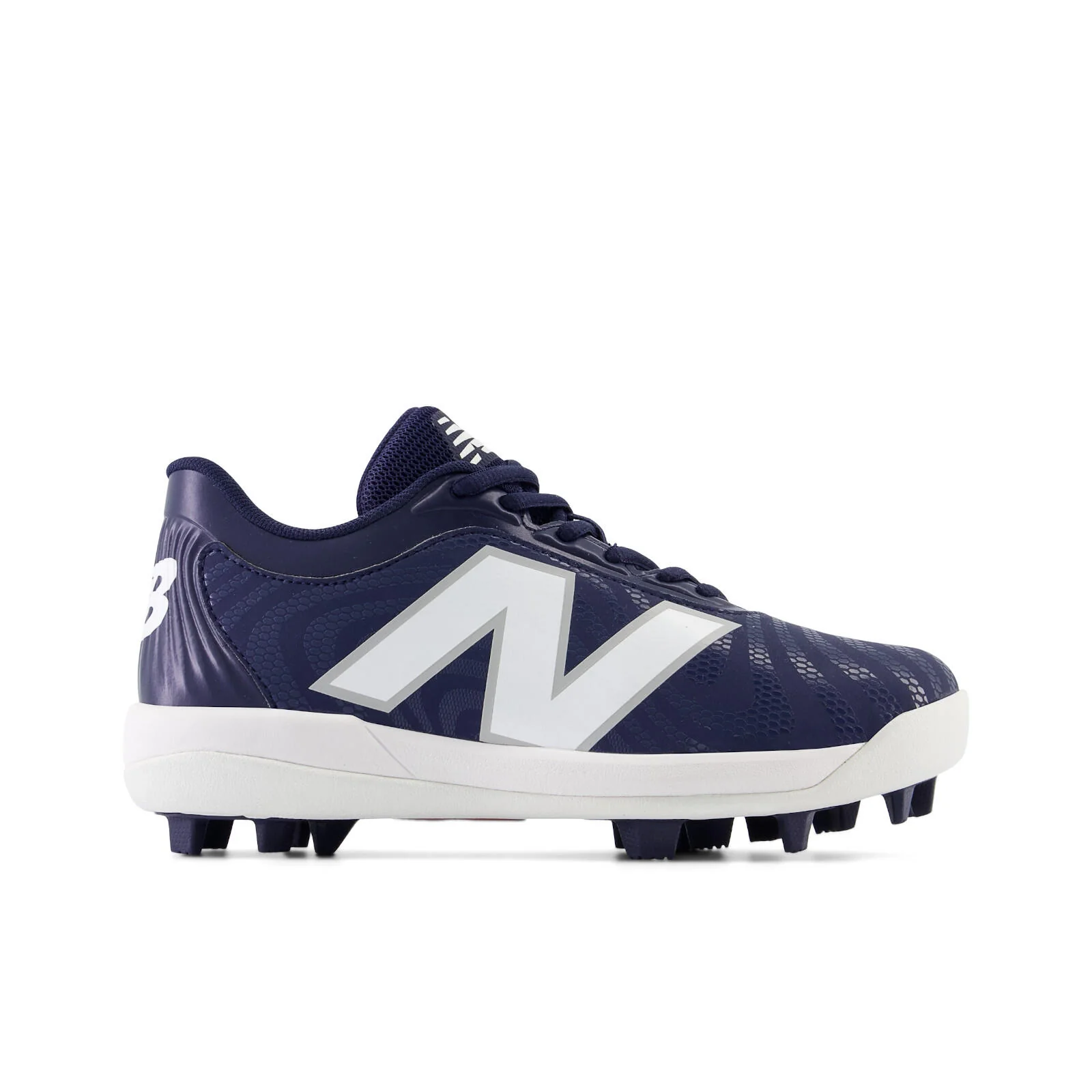 New Balance 4040 v7 Youth Rubber-Molded Baseball Cleats - Team Navy