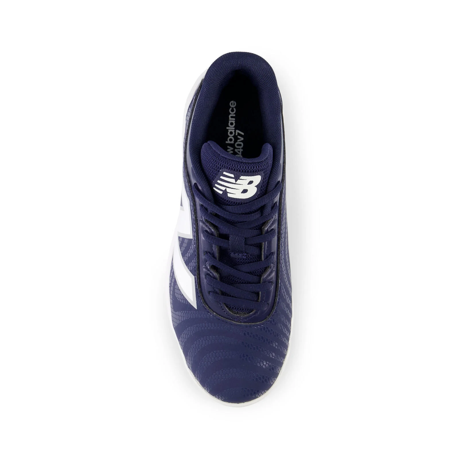 New Balance 4040 v7 Youth Rubber-Molded Baseball Cleats - Wide - Team Navy - Image 2