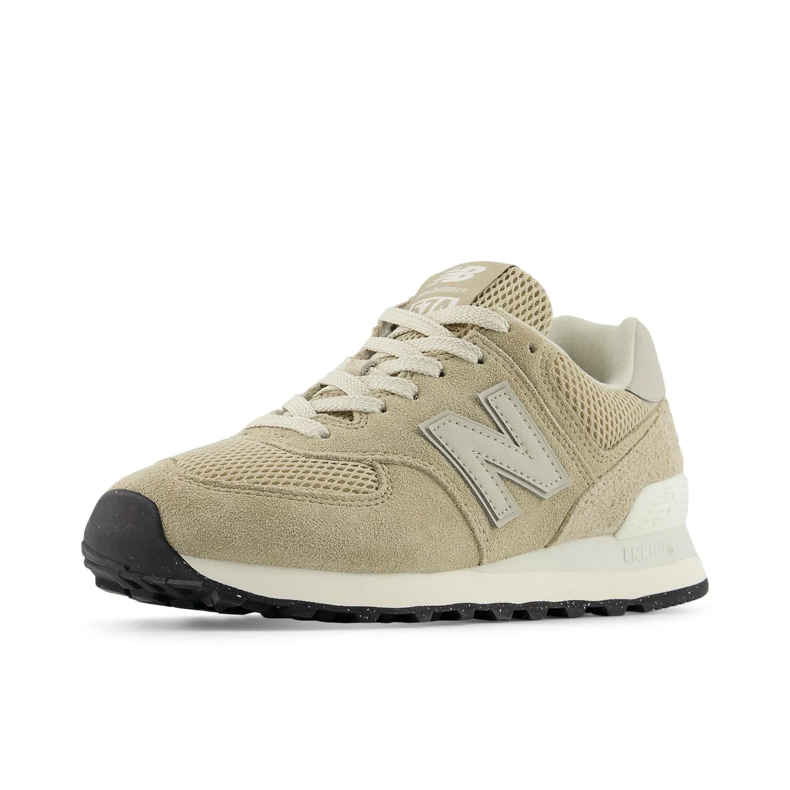 New Balance 574 V2 Women's Running Shoes - Beige/NB White - Image 3