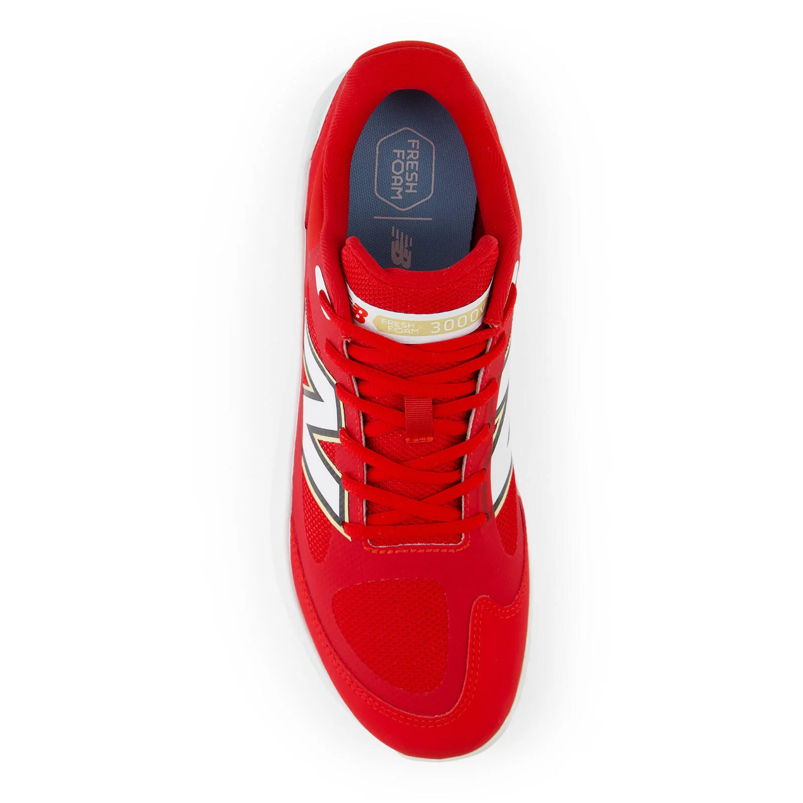 New Balance Fresh Foam 3000v7 Turf-Trainer Men's Baseball Shoes - Team Red - Image 2