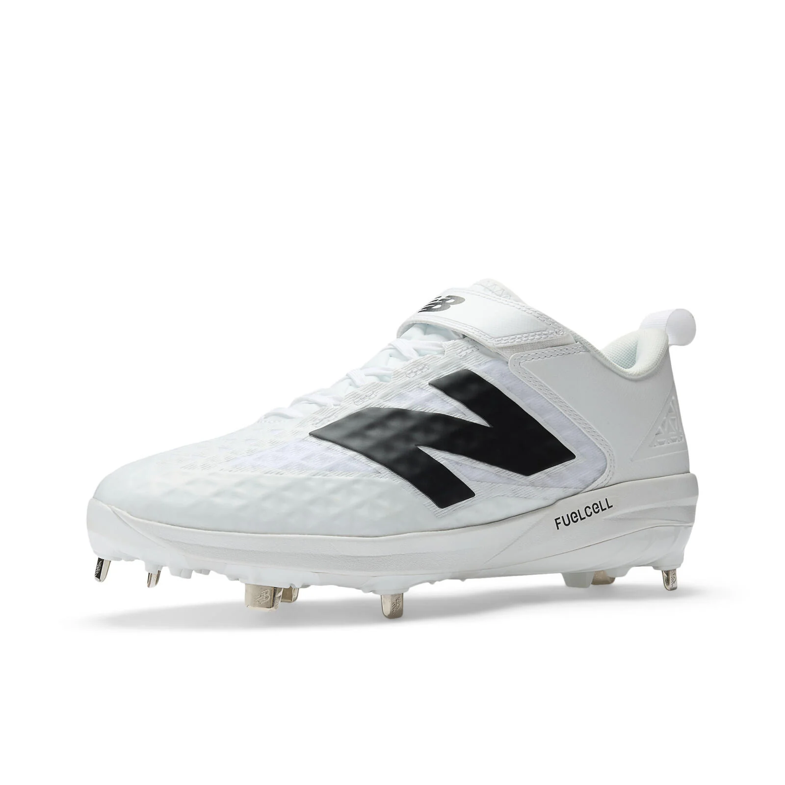 New Balance Fuelcell 4040 V8 Men's Baseball Cleats - White/Black - Image 3