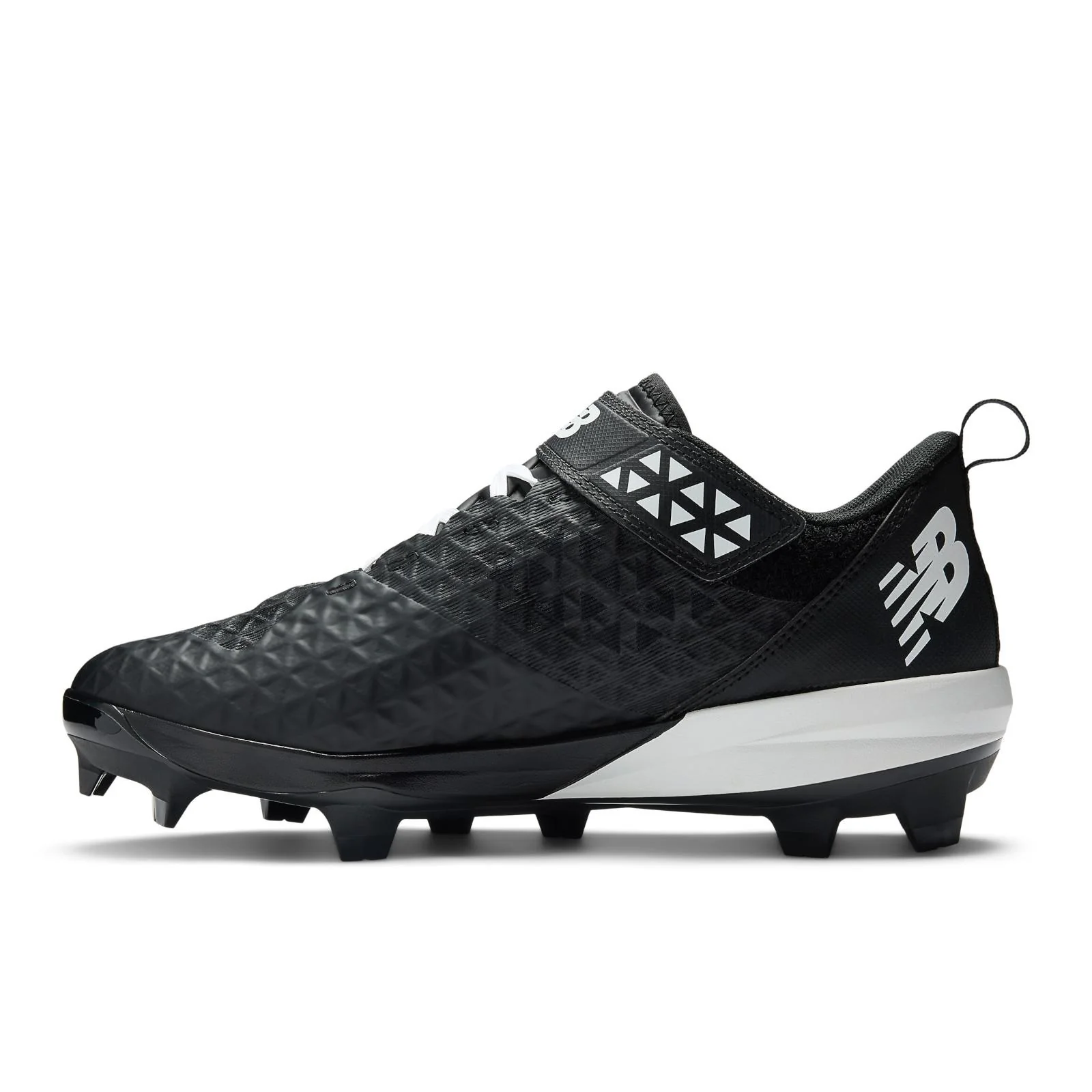 New Balance Fuelcell 4040 V8 Men's Molded Baseball Cleats - Black/NB 103 White - Image 10