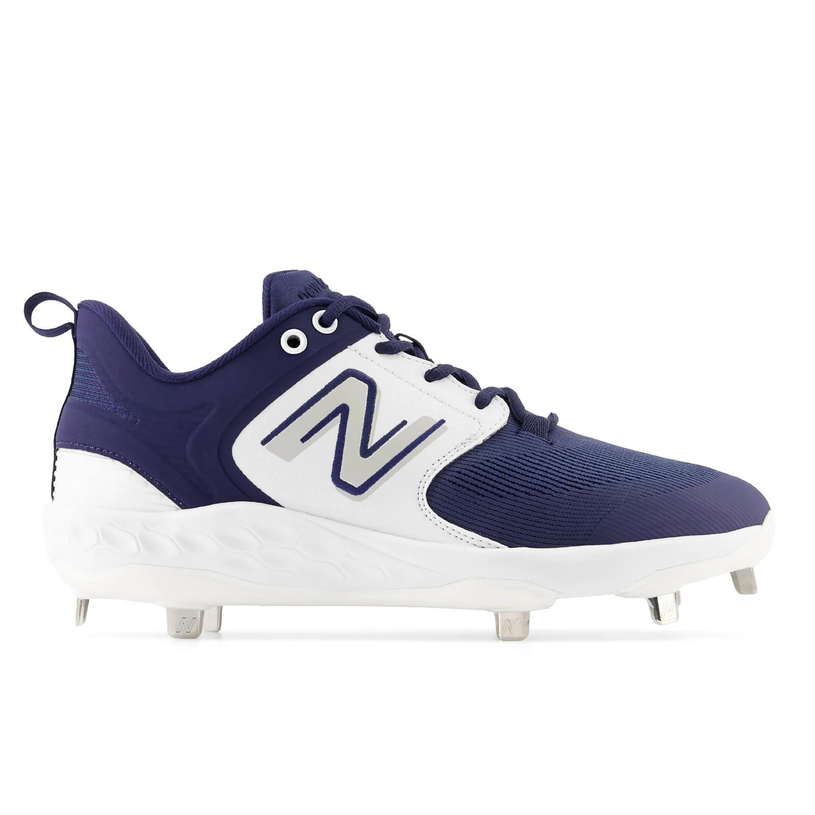 New Balance Fresh Foam X 3000 V6 Mens Metal Baseball Cleats - Red/White/Blue - Image 4