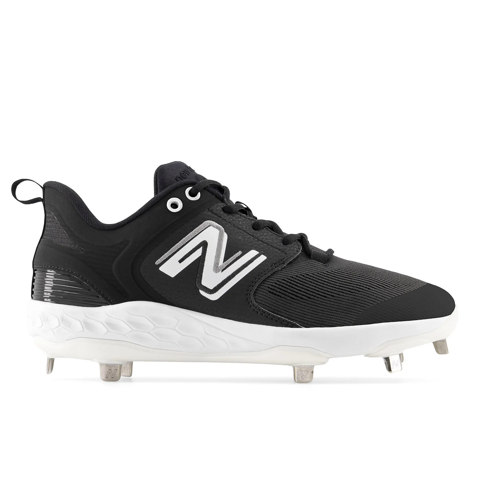 New Balance Fresh Foam X 3000 V6 Mens Metal Baseball Cleats - Black (BK)