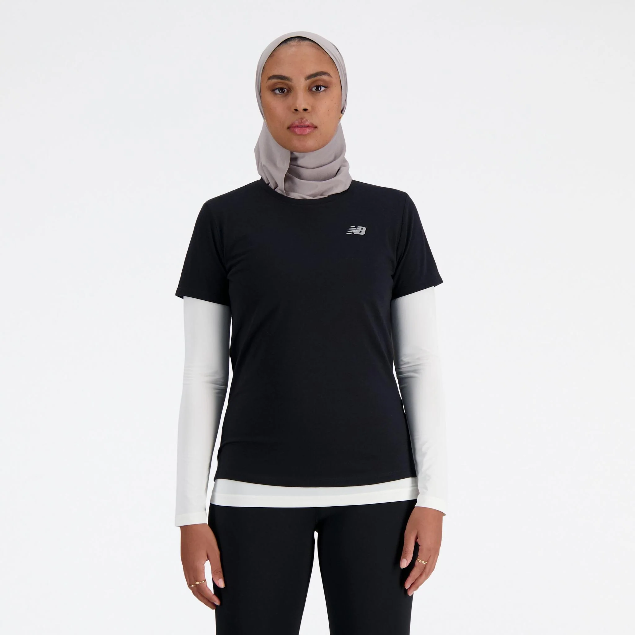 New Balance Sport Essentials Heathertech Women's Short Sleeve Tee